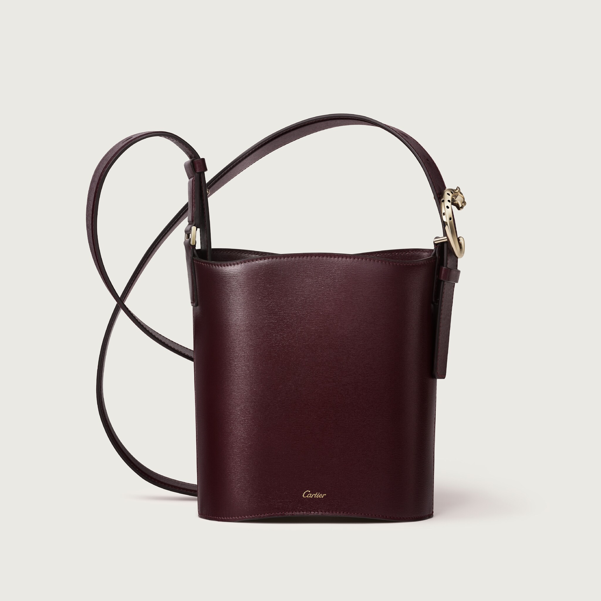 Mini model bucket bag, Panth&egrave;re C de Cartier