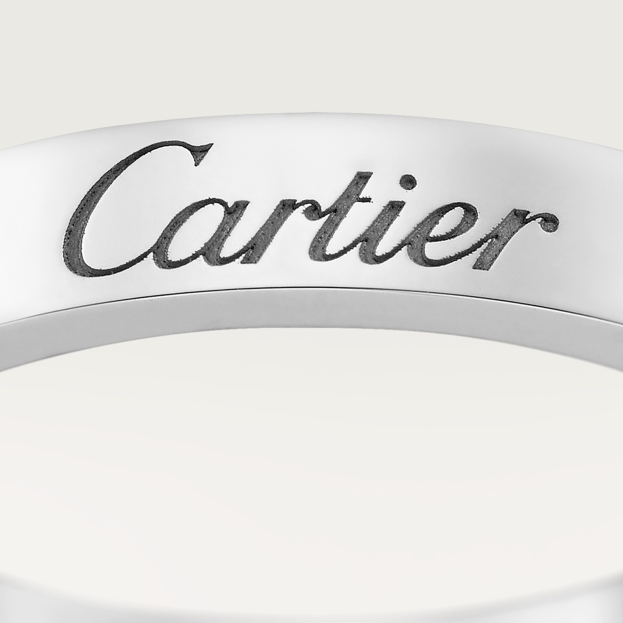 C de Cartier wedding band, 3 mm width, image 4