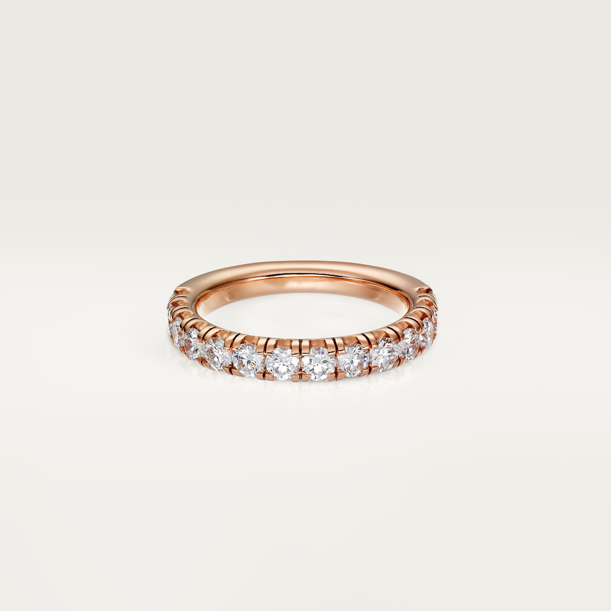 Etincelle de Cartier wedding band, 3.5 mm width, semi-paved