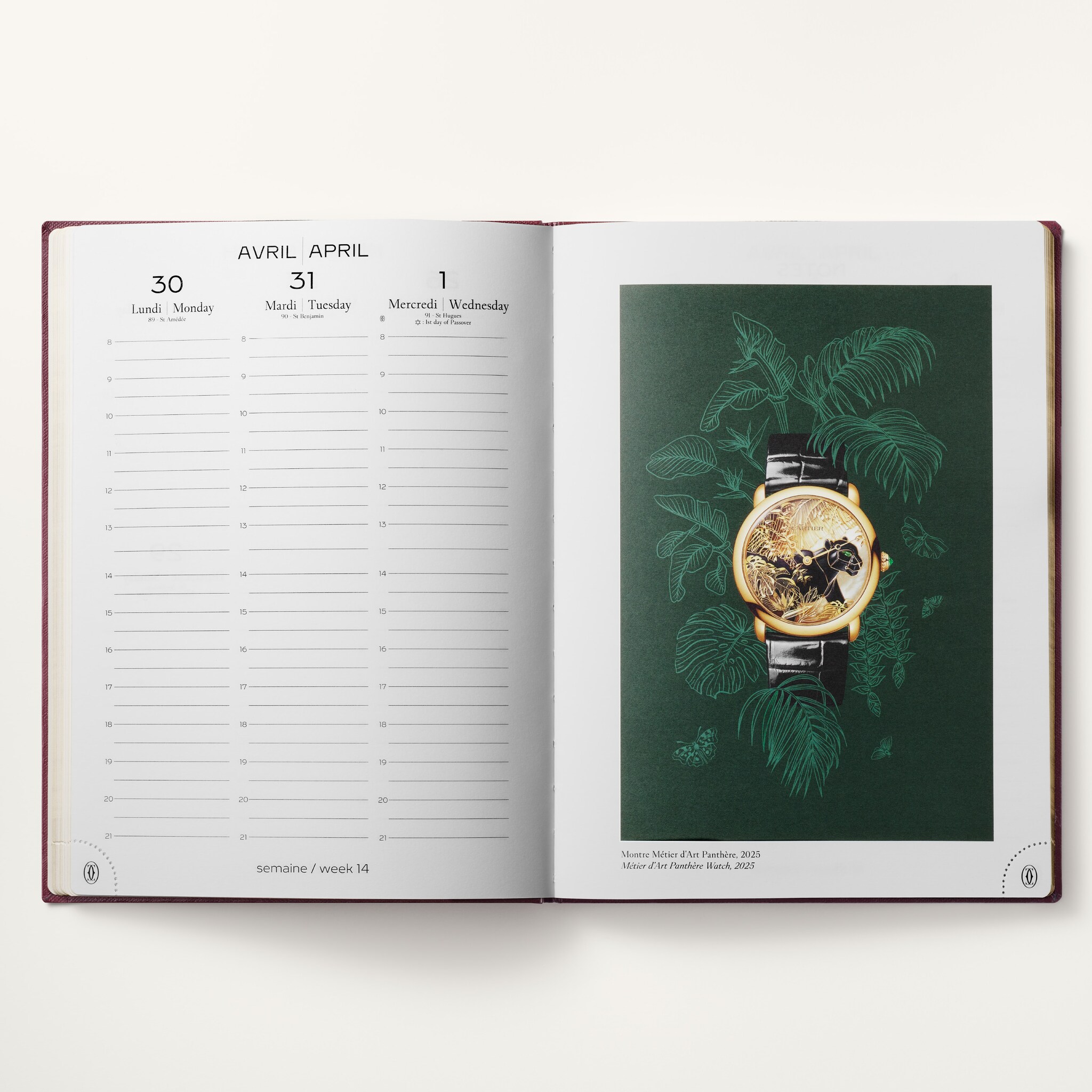 Cartier planner refill, paper