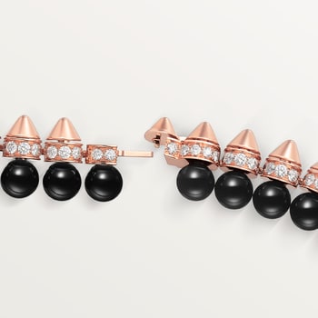Clash de Cartier bracelet, flexible, onyx, extra-large model, diamonds Clash de Cartier bracelet, flexible, onyx, extra-large model, diamonds
