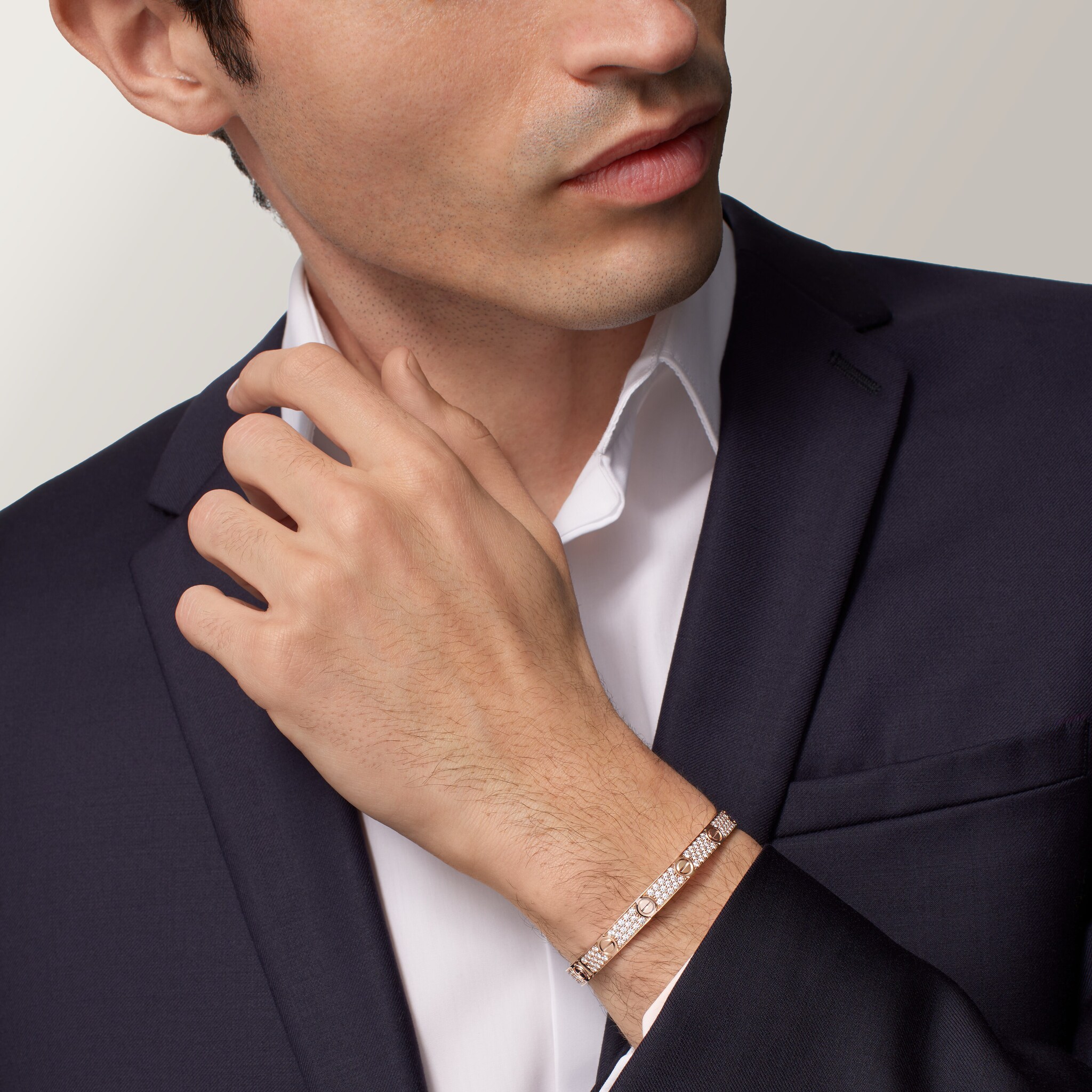 #LOVE# bracelet, classic model, paved