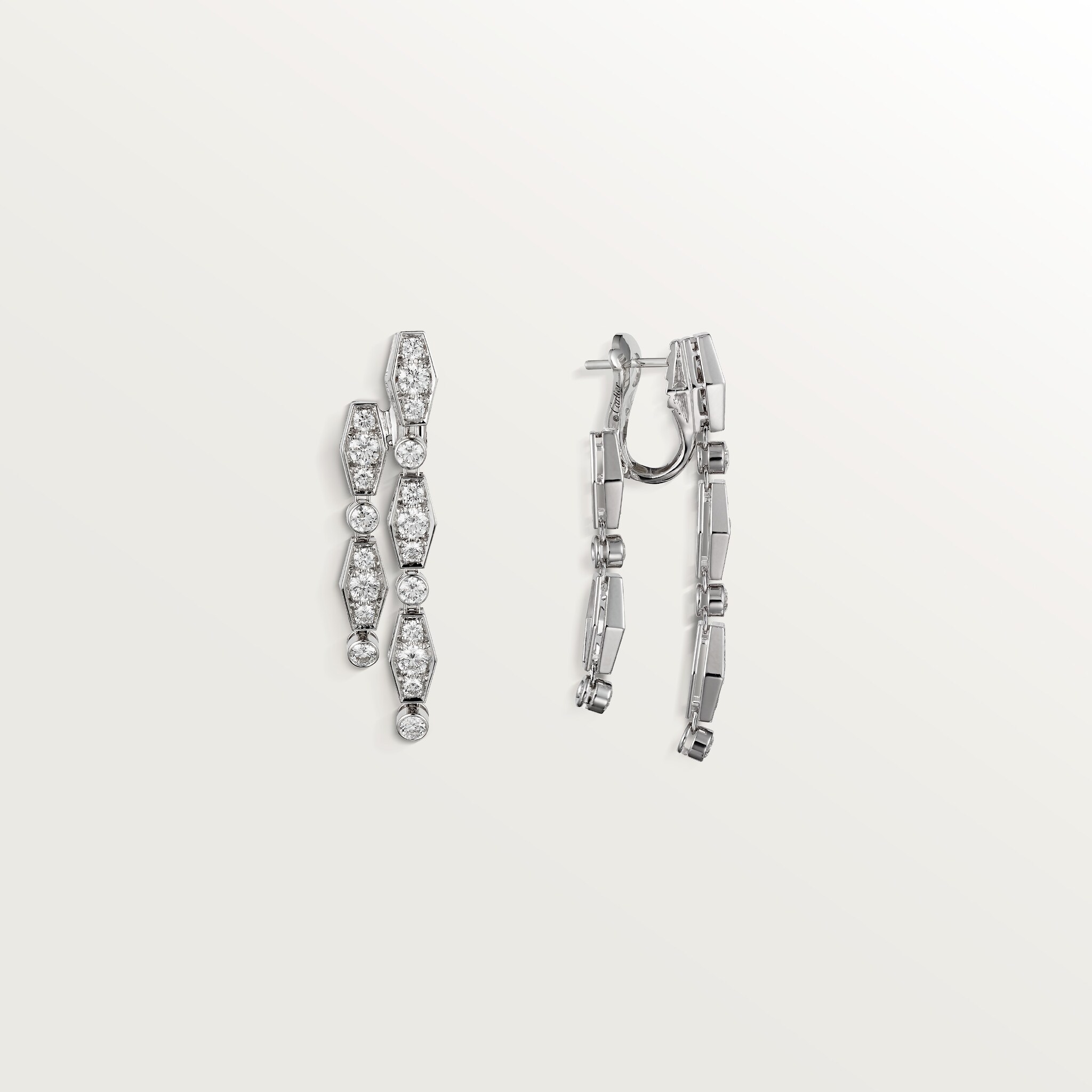 Pluie de Cartier earrings, diamonds