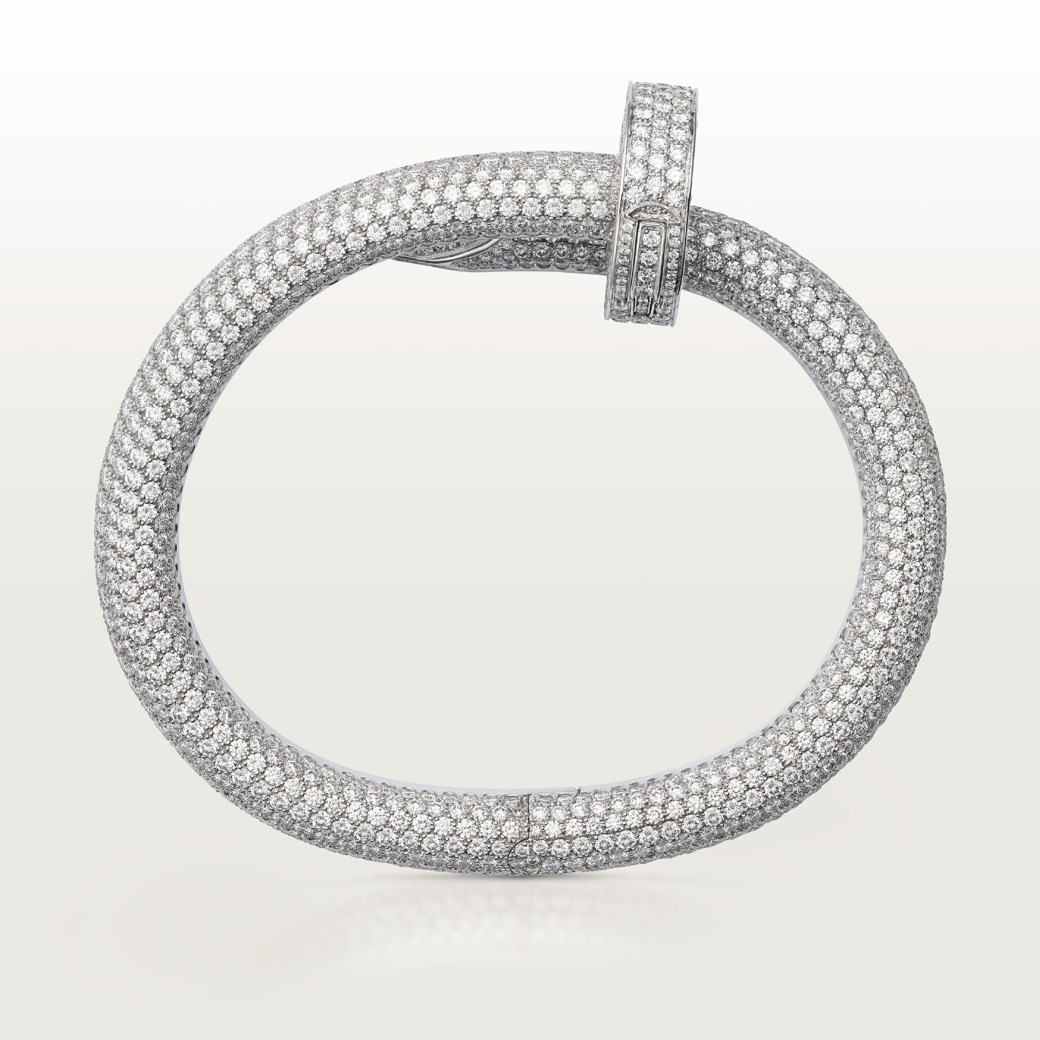 Juste un Clou bracelet, extra-large model, paved , image 4