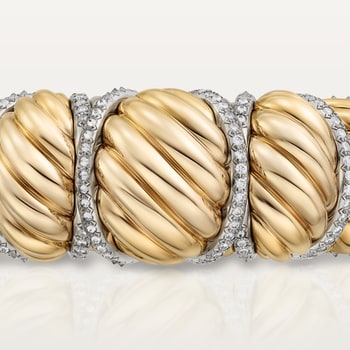 Cartier Libre Tressage bracelet, diamonds Cartier Libre Tressage bracelet, diamonds