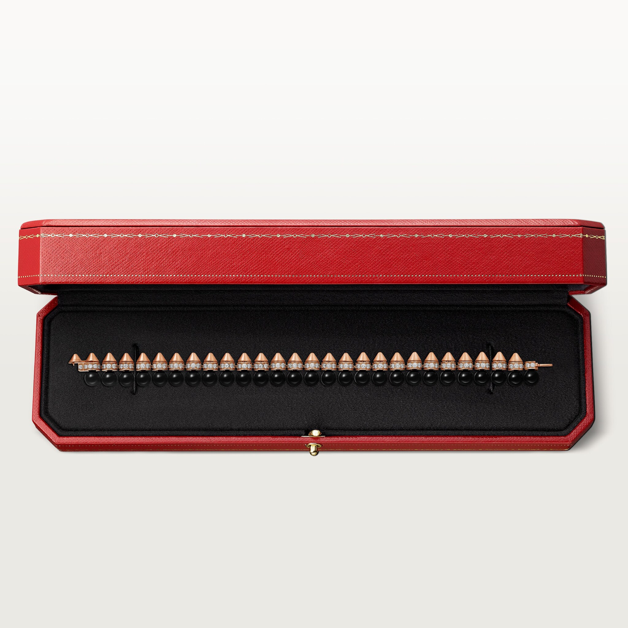 Clash de Cartier bracelet, flexible, onyx, extra-large model, diamonds, image 6