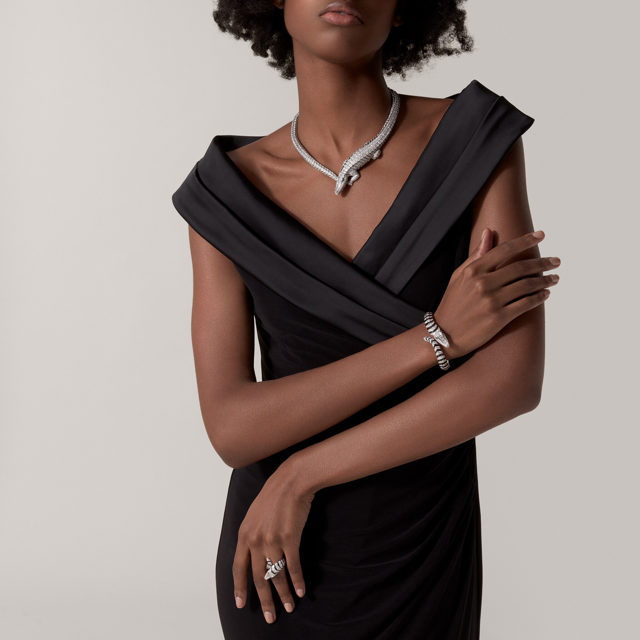 Faune et Flore de Cartier necklace, paved 