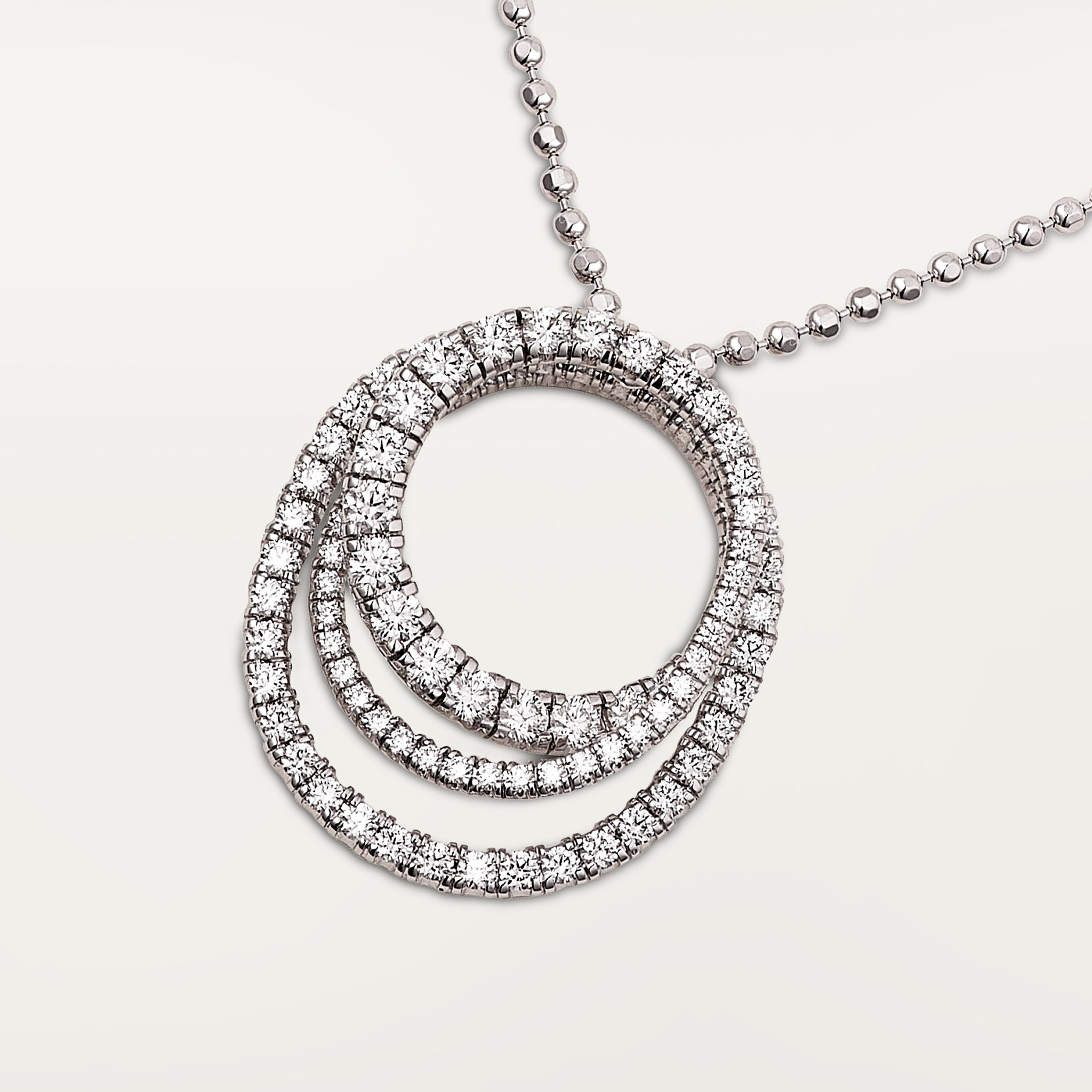 Etincelle de Cartier pendant, triple row, paved 