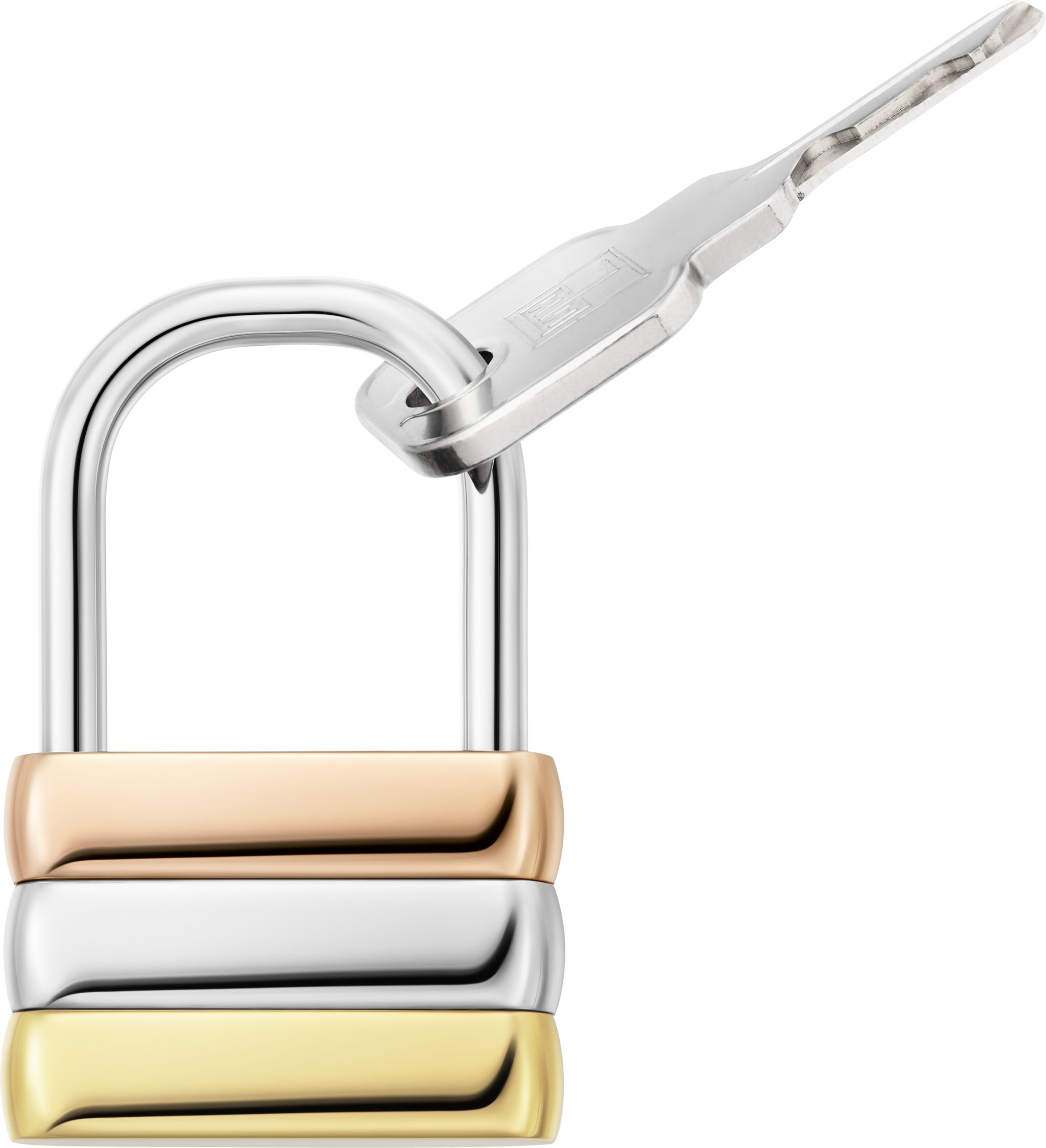 Vend&ocirc;me Louis Cartier padlock key ring