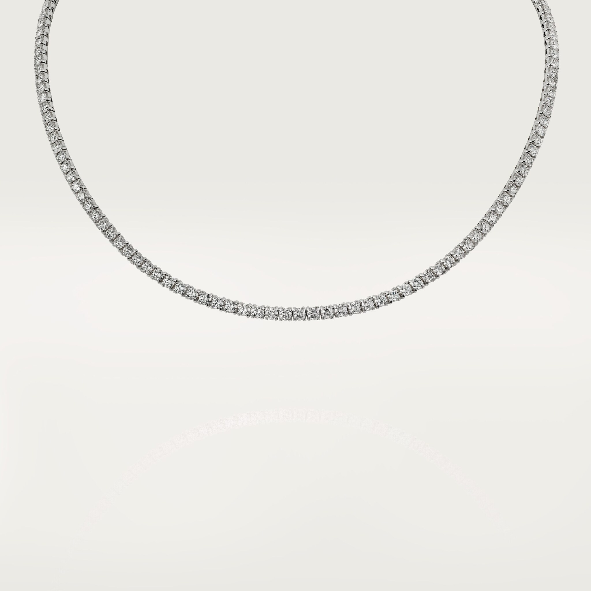 Lignes Essentielles necklace, brilliant-cut diamonds