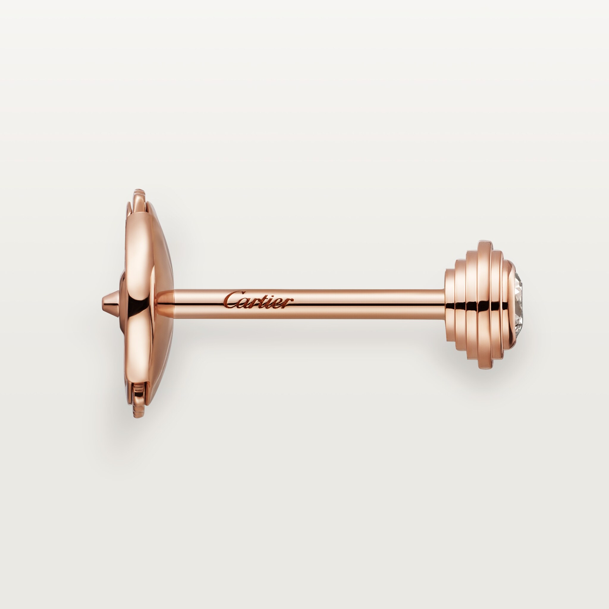 Cartier d'Amour stud earrings, 2 diamonds, mini model