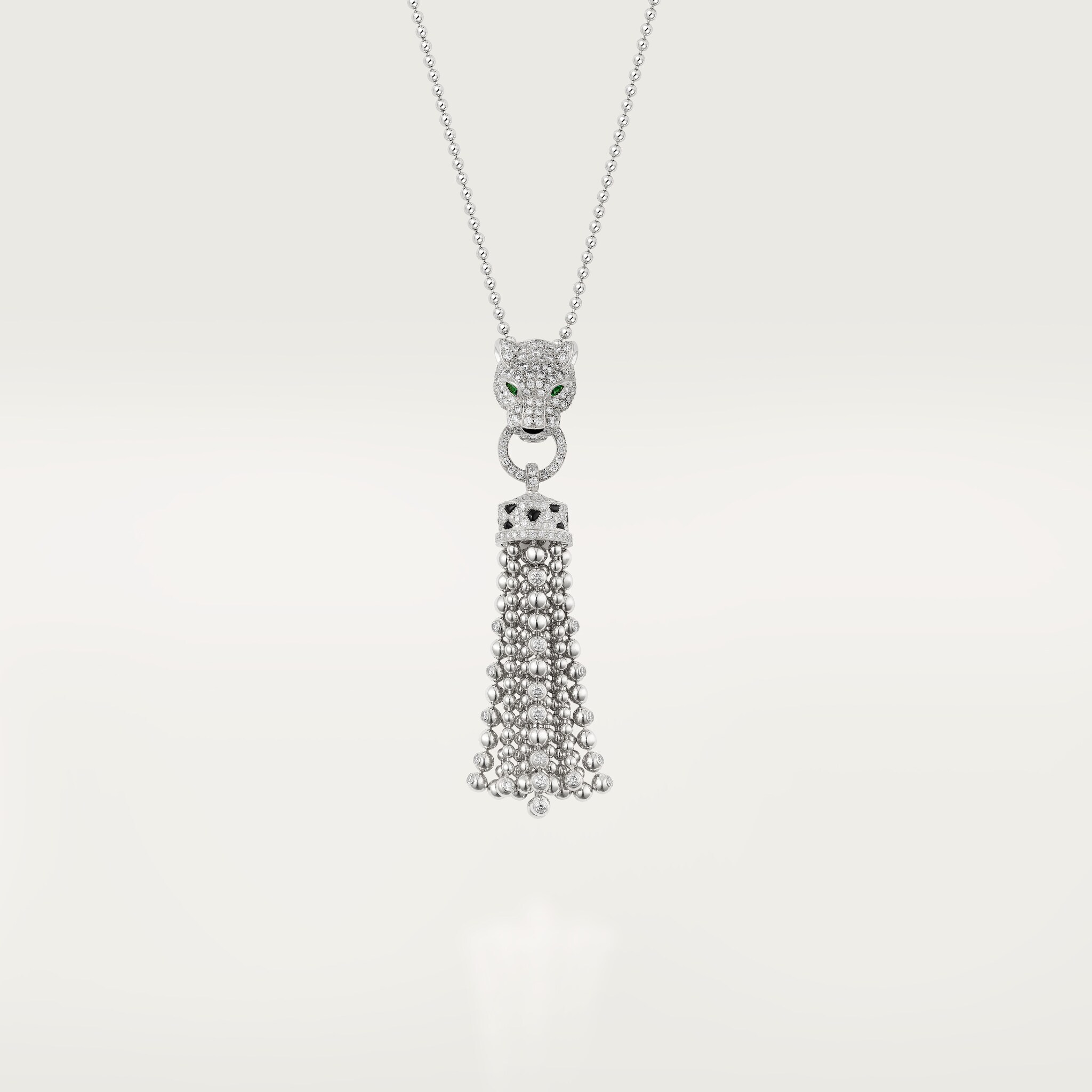 Panth&egrave;re de Cartier necklace, half-paved