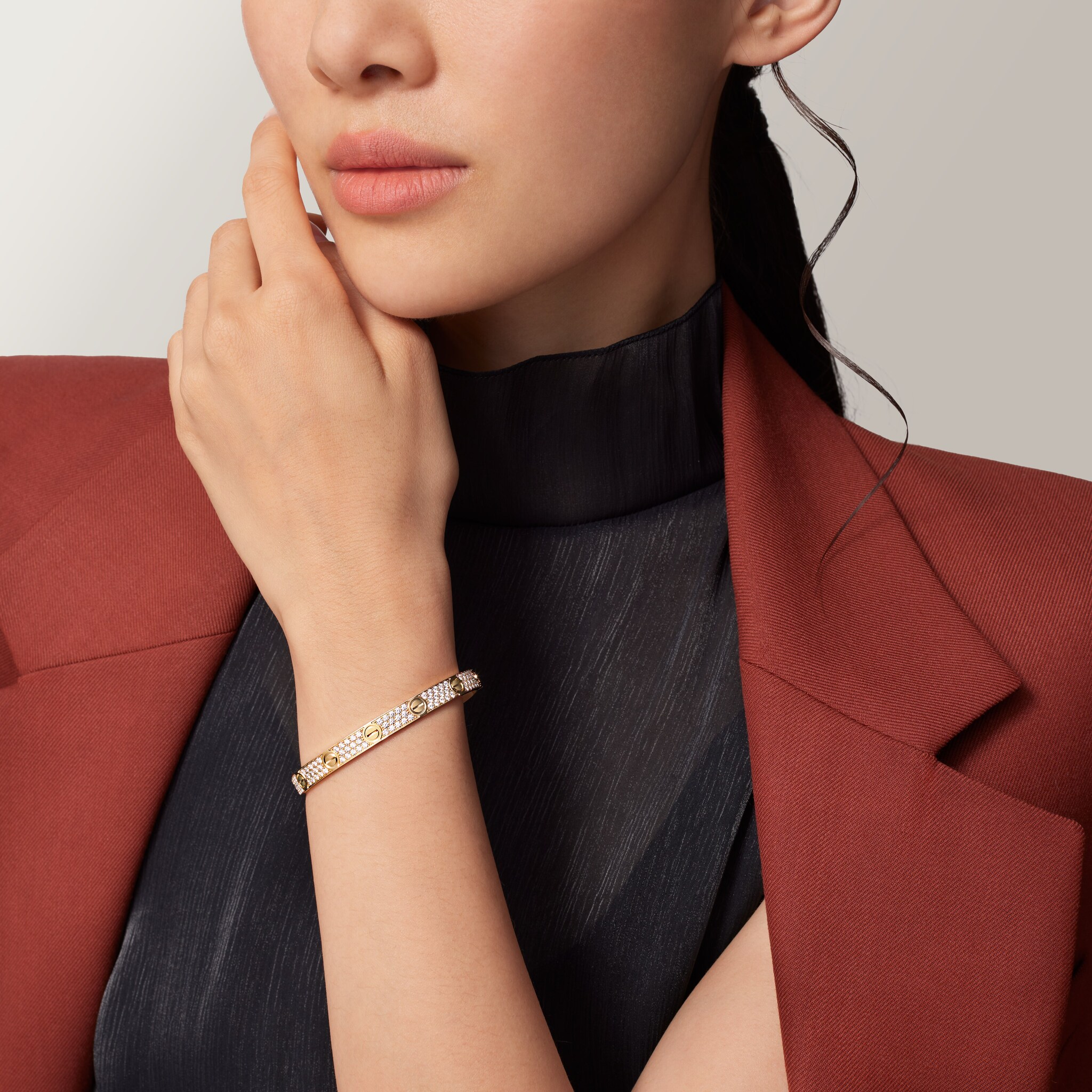 #LOVE# bracelet, classic model, paved, image 4