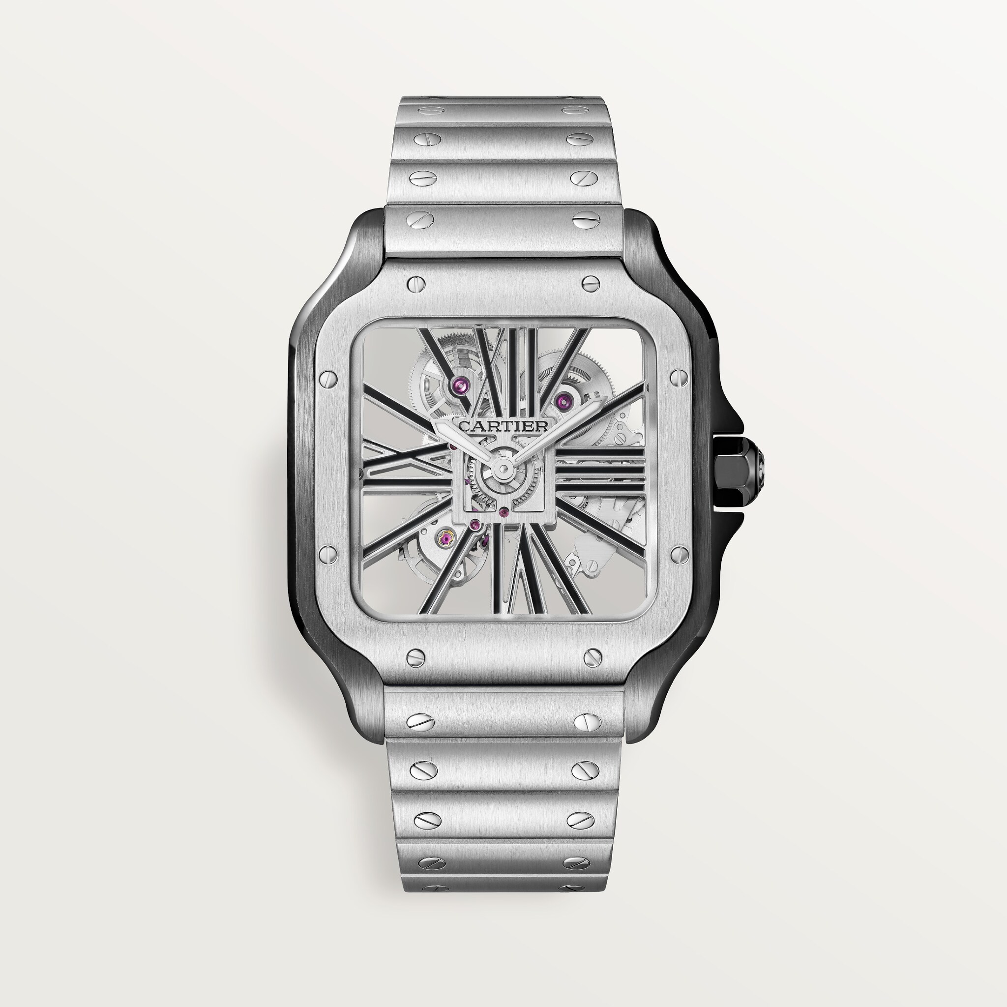 Santos de Cartier skeleton watch