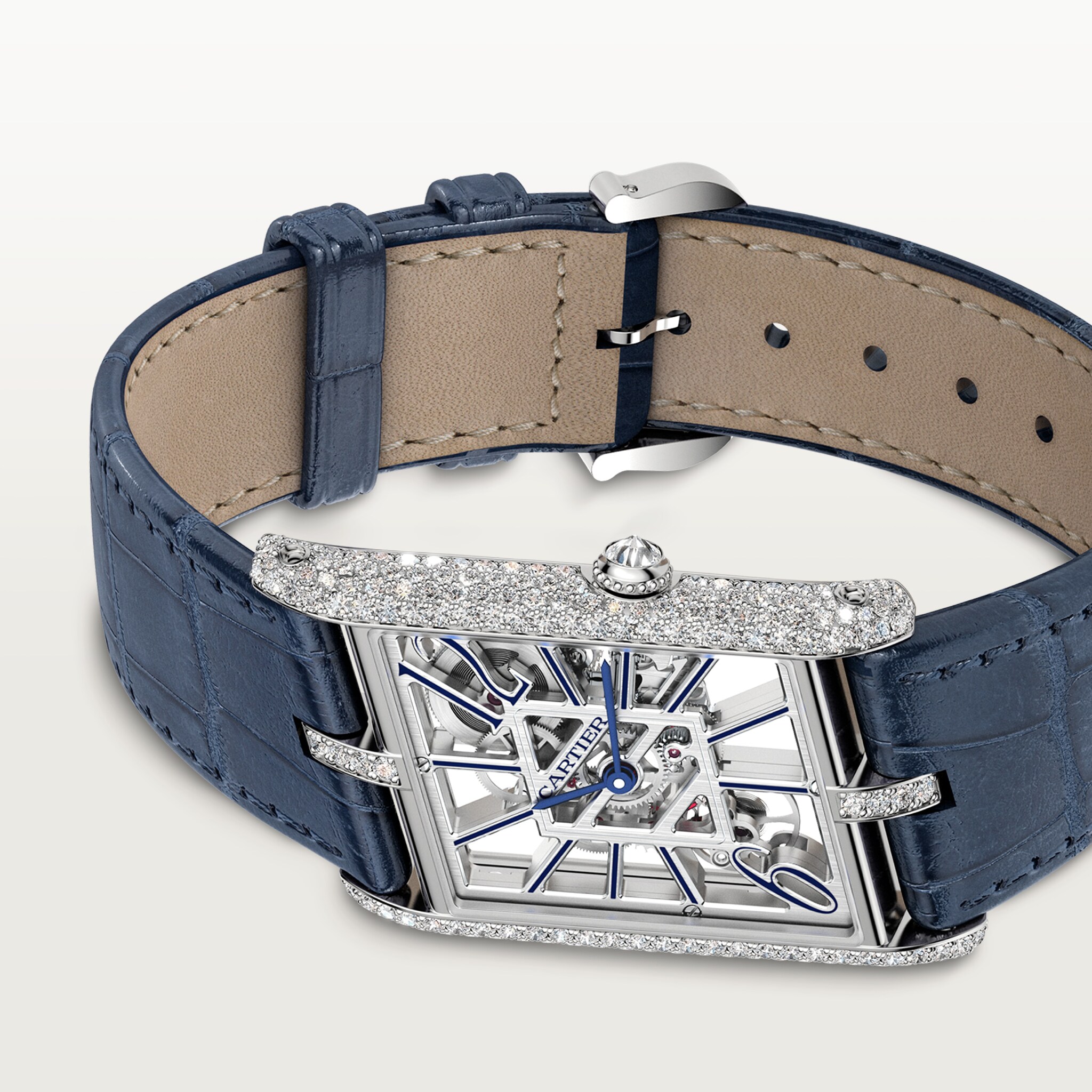 Tank Asym&eacute;trique skeleton watch, image 5