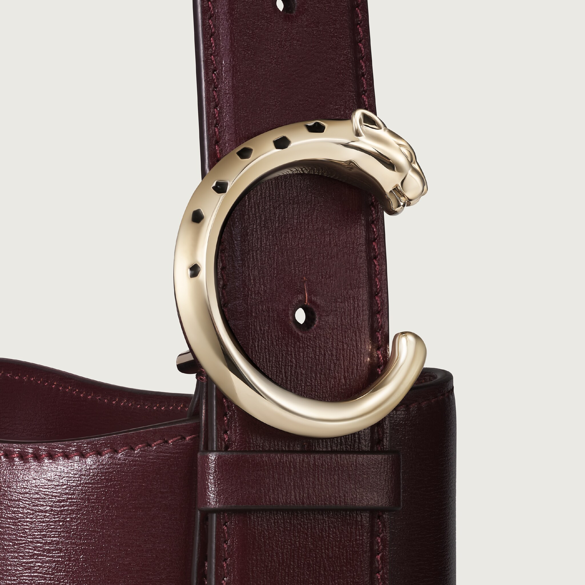 Mini model bucket bag, Panth&egrave;re C de Cartier