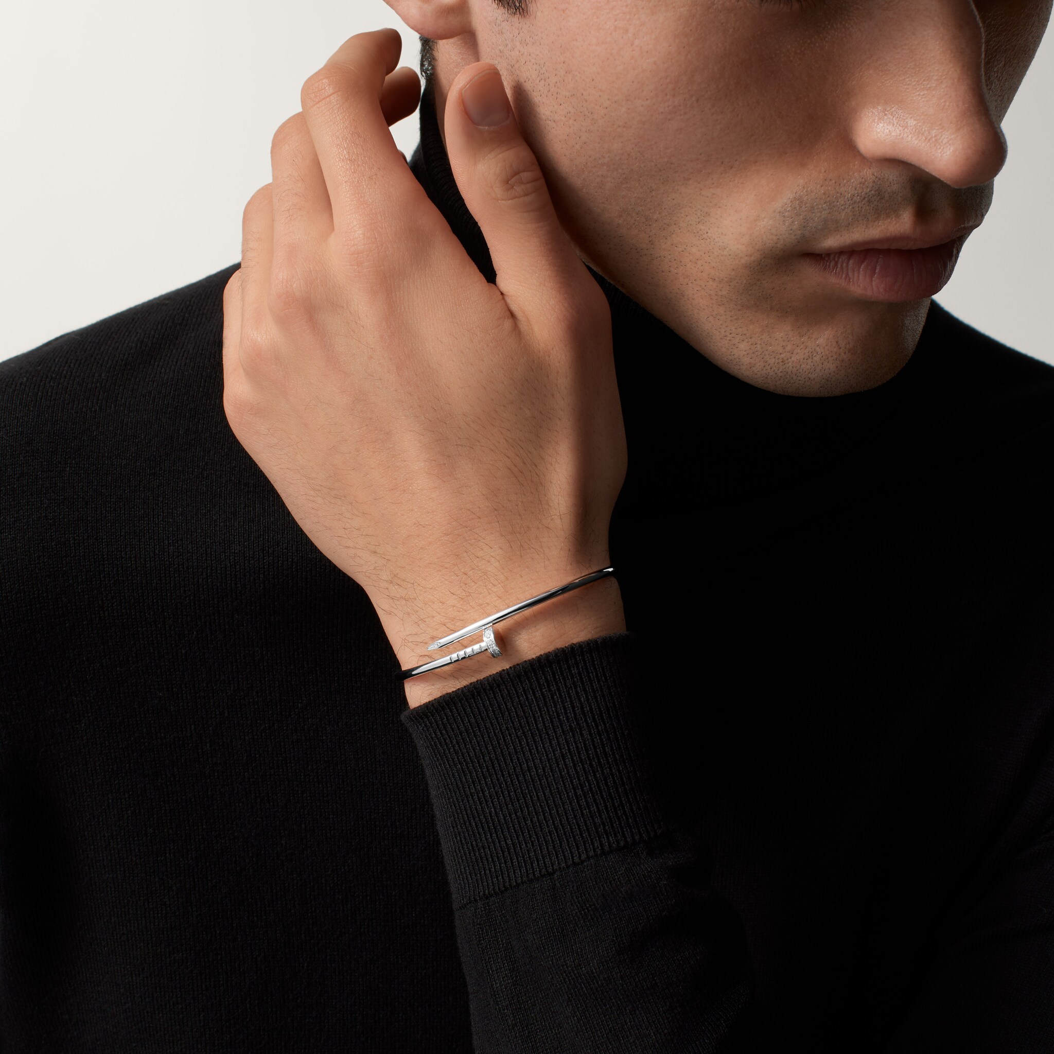 Juste un Clou bracelet, small model, diamonds