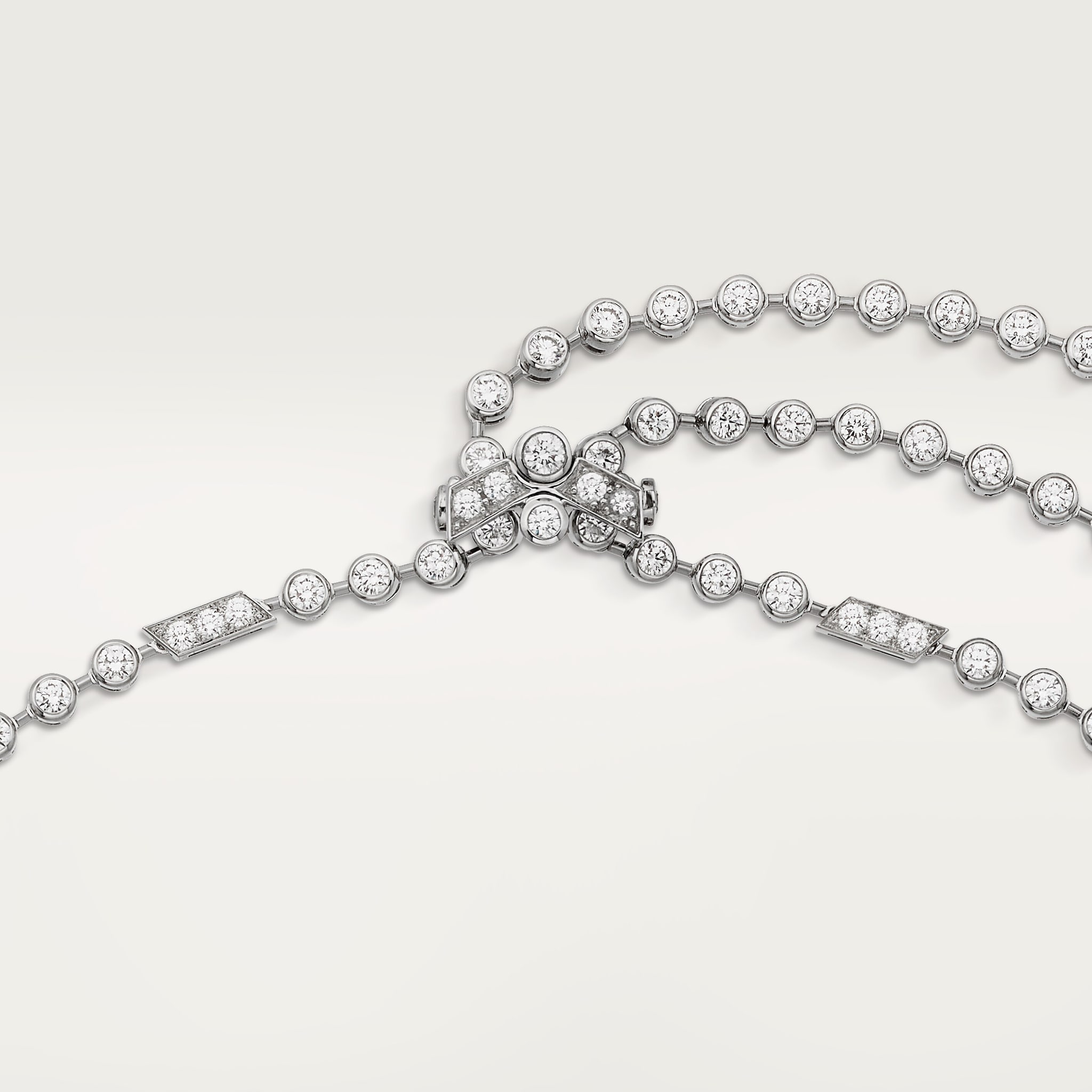 Panth&egrave;re de Cartier long necklace, sapphire, large model, paved 