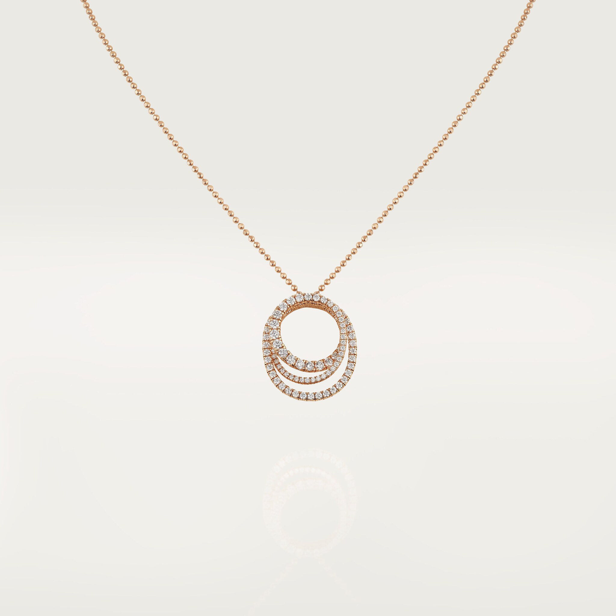 Etincelle de Cartier pendant, triple row, paved 