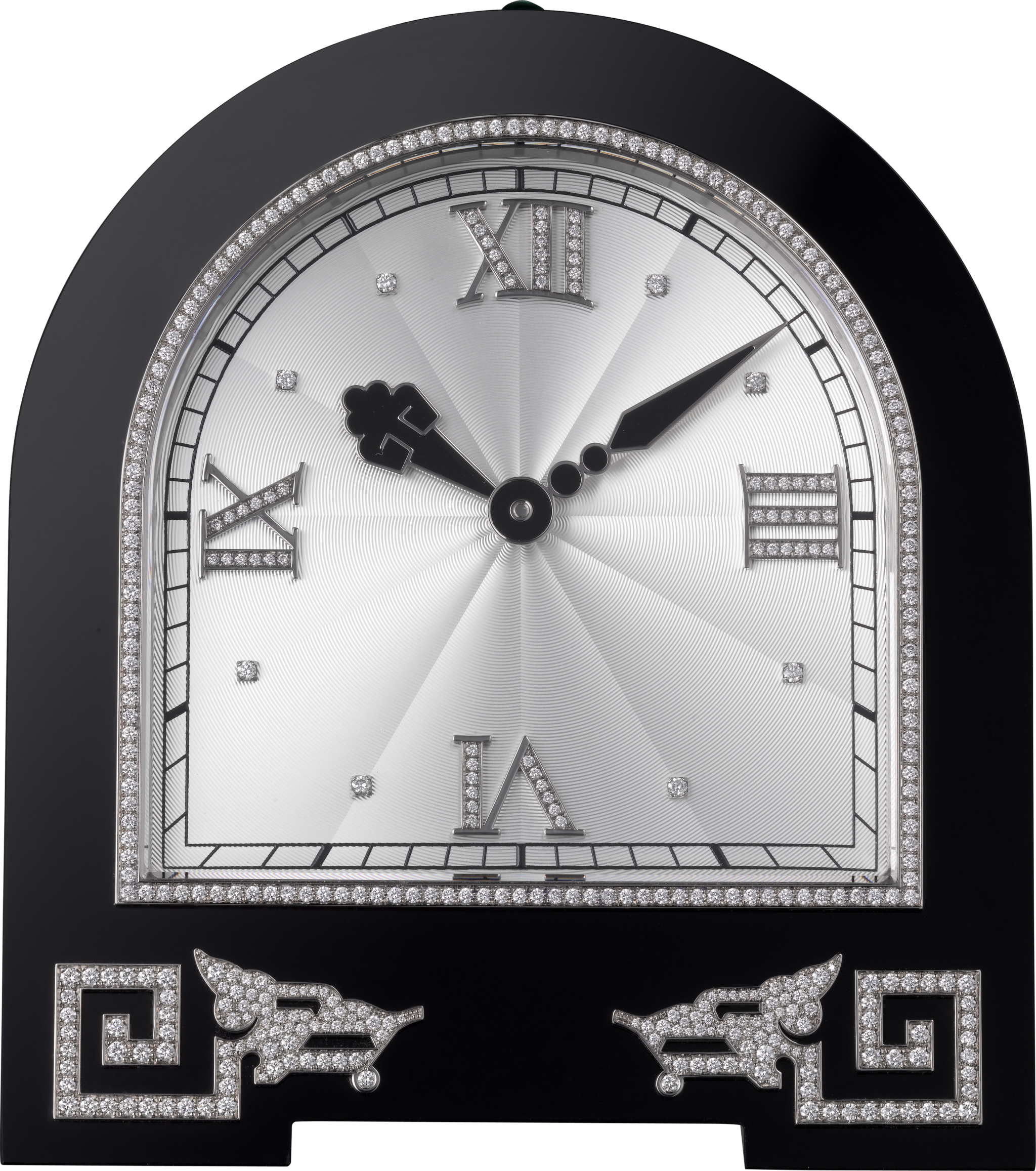 High Jewelry dragon clock