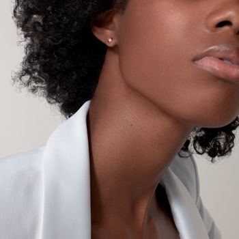 Cartier d'Amour stud earrings, 2 pink sapphires  Cartier d'Amour stud earrings, 2 pink sapphires