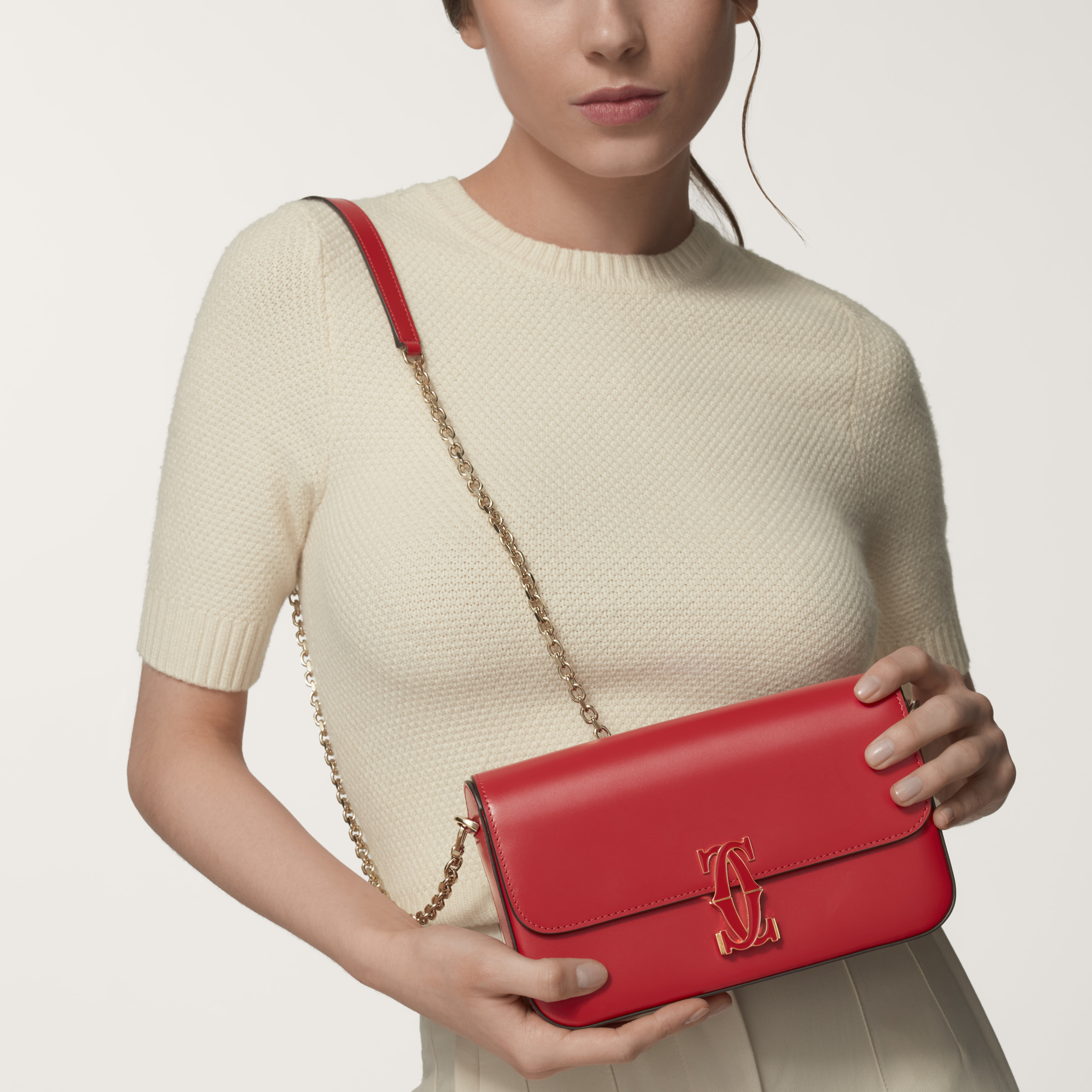 Mini model chain bag, Double C de Cartier