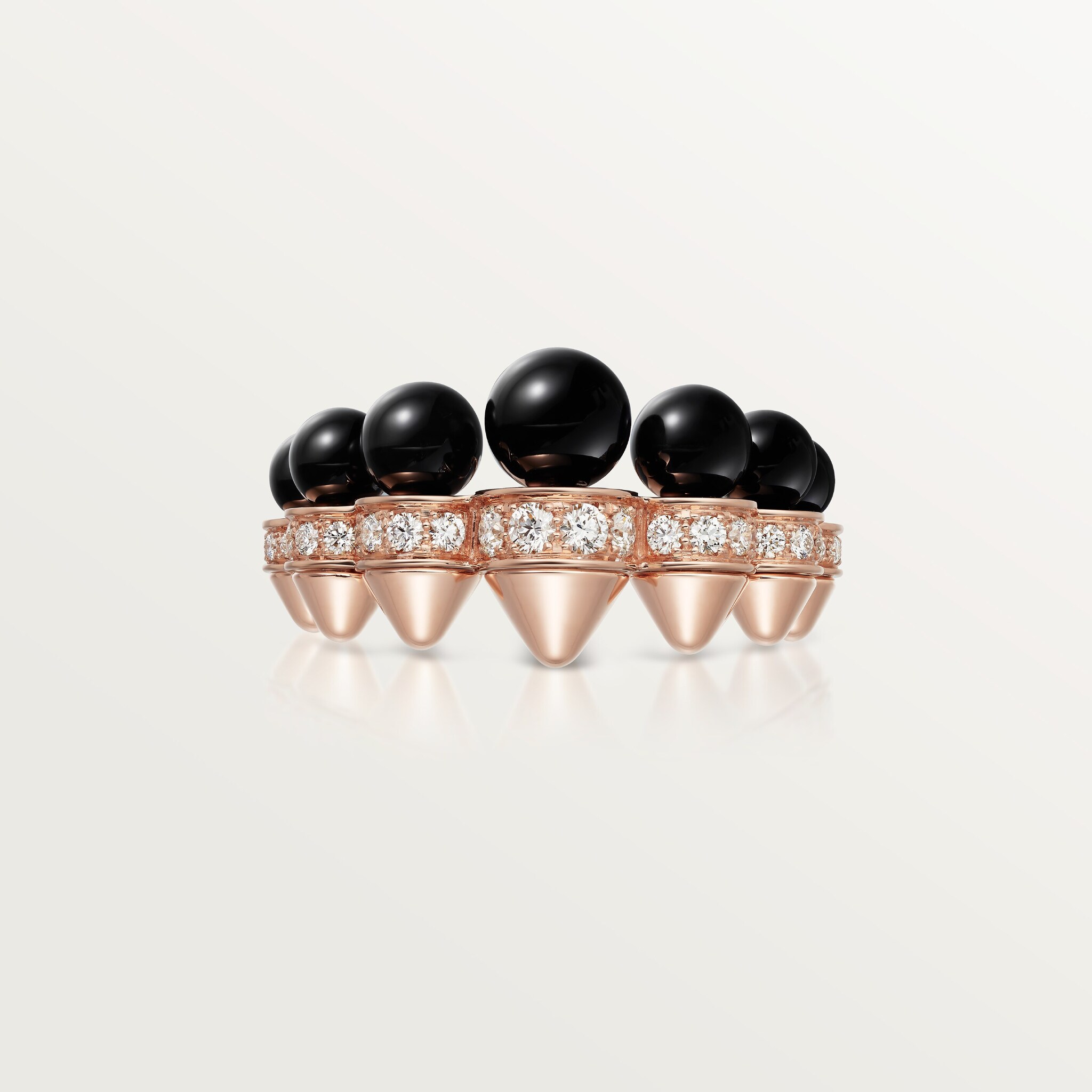 Clash de Cartier ring, onyx, extra-large model, diamonds, image 7