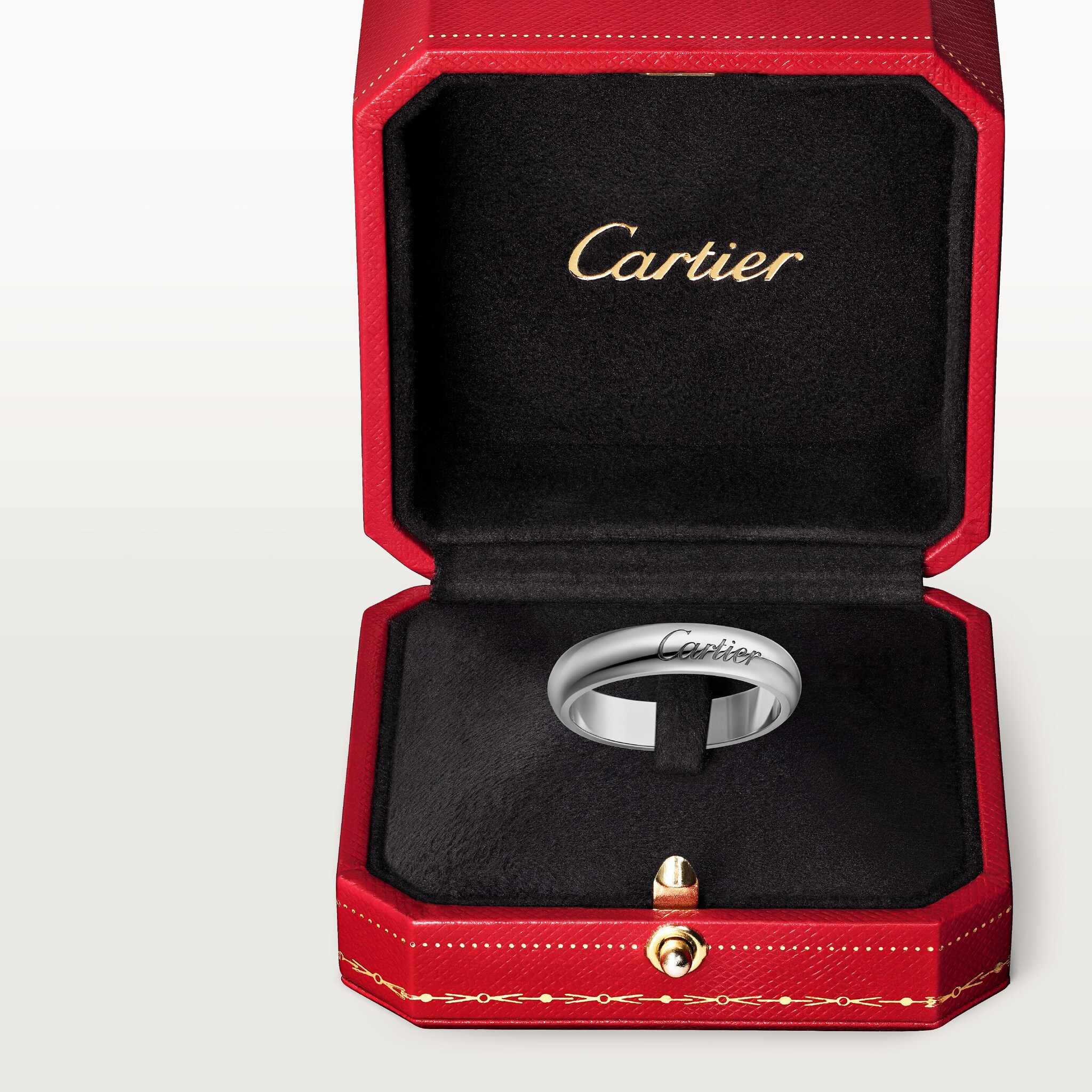 C de Cartier wedding band, 4 mm width, image 7