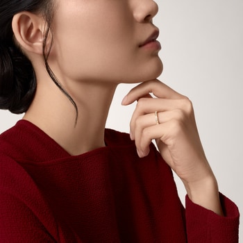 Maillon Panthère wedding band, half-paved Maillon Panthère wedding band, half-paved