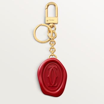 Diabolo de Cartier key ring with wax seal motif Diabolo de Cartier key ring with wax seal motif