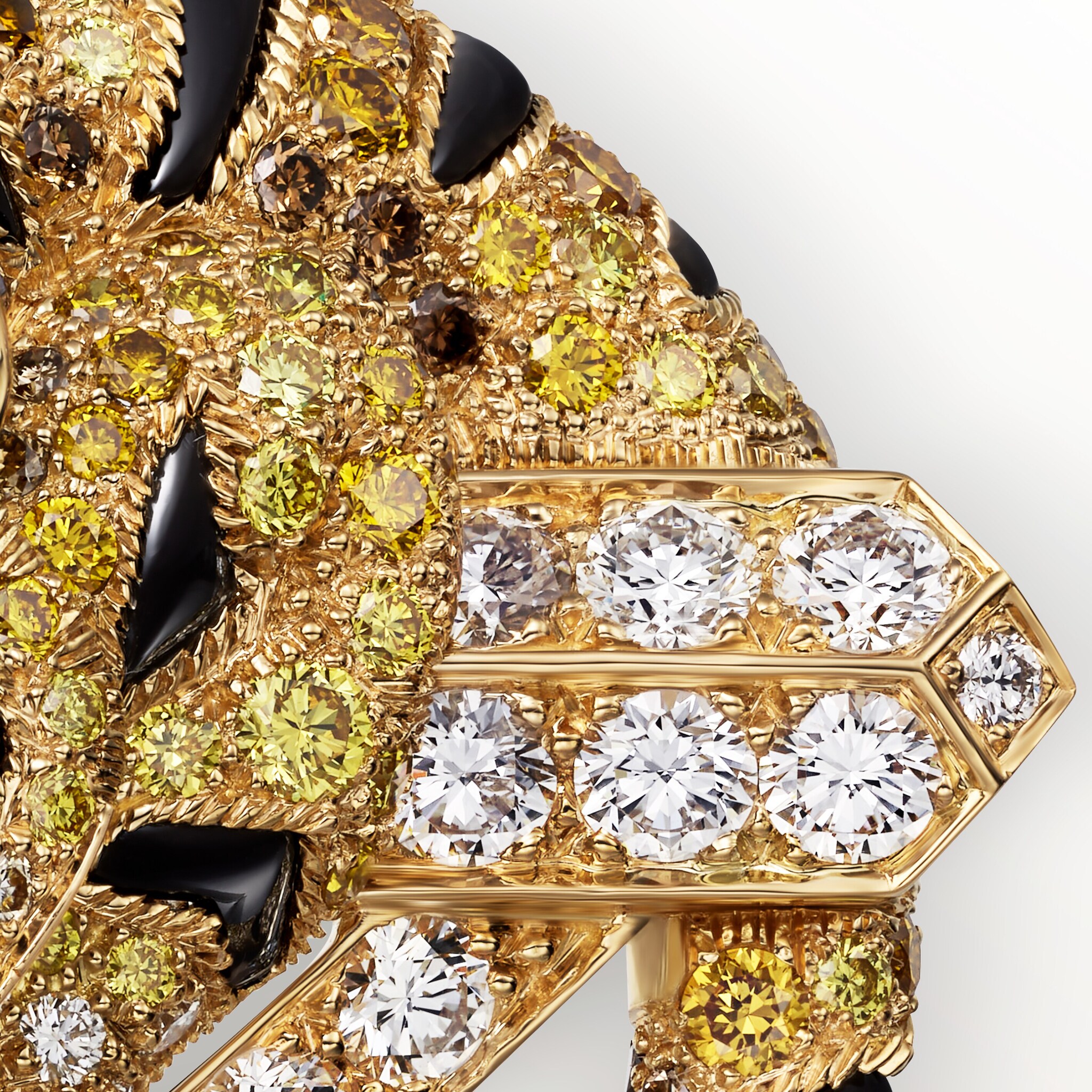 Faune et Flore de Cartier brooch, yellow, orange and brown diamonds, paved, image 6