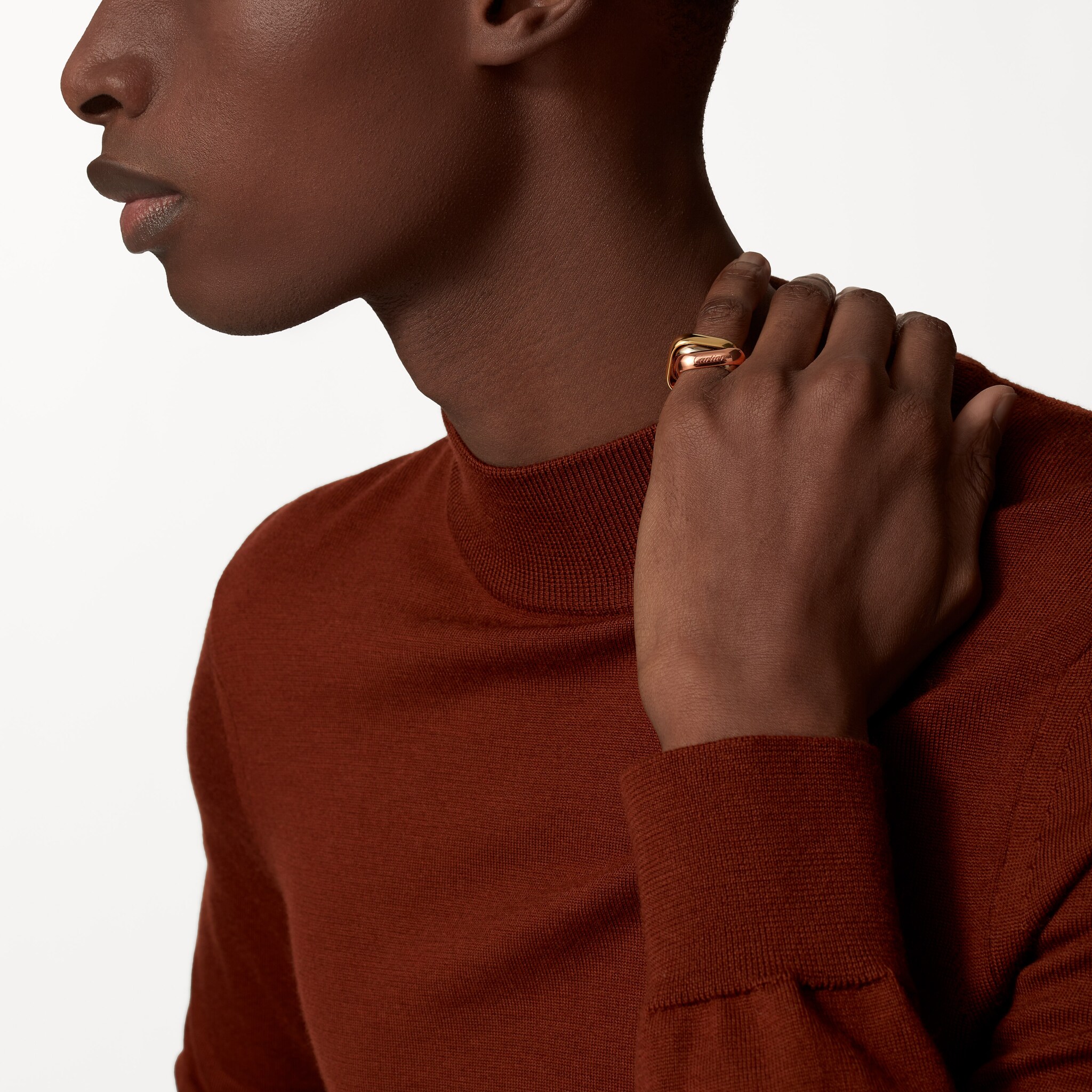 Trinity ring, cushion-shaped, large model