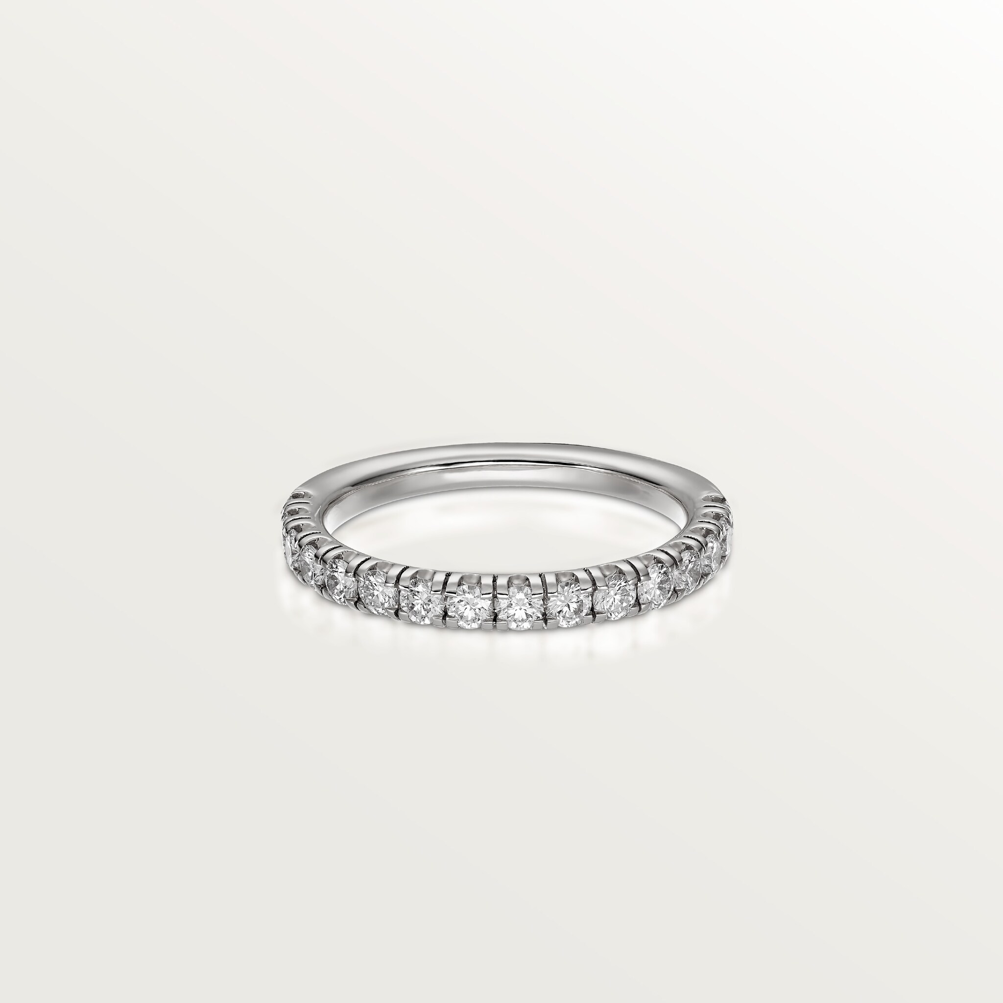 Etincelle de Cartier wedding band, 2.6 mm width, semi-paved