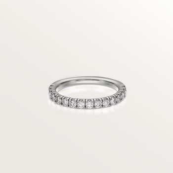 Etincelle de Cartier wedding band, 2.6 mm width, semi-paved Etincelle de Cartier wedding band, 2.6 mm width, semi-paved