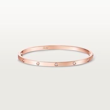 #LOVE# bracelet, small model, 10 diamonds