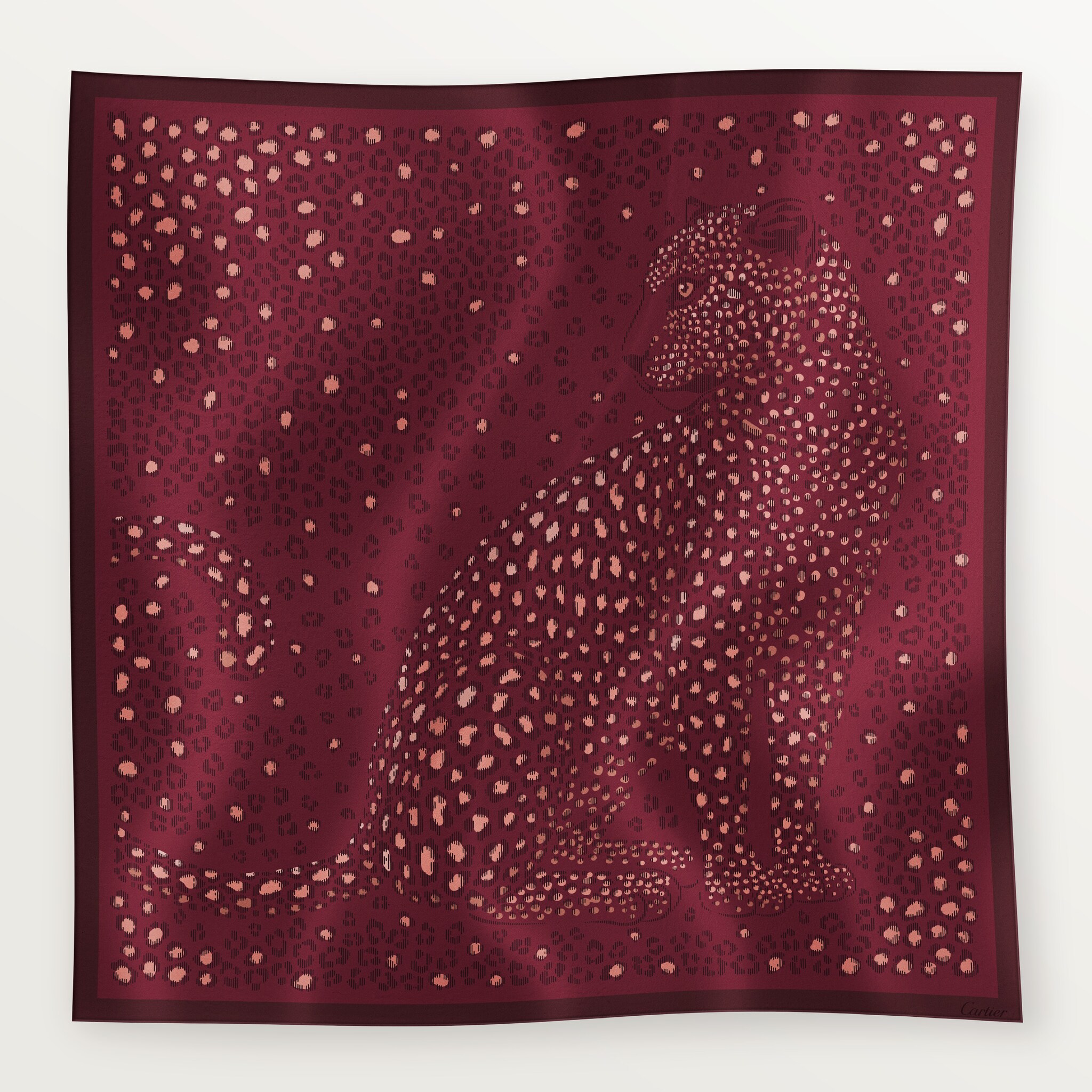 90 scarf, Panthere dots