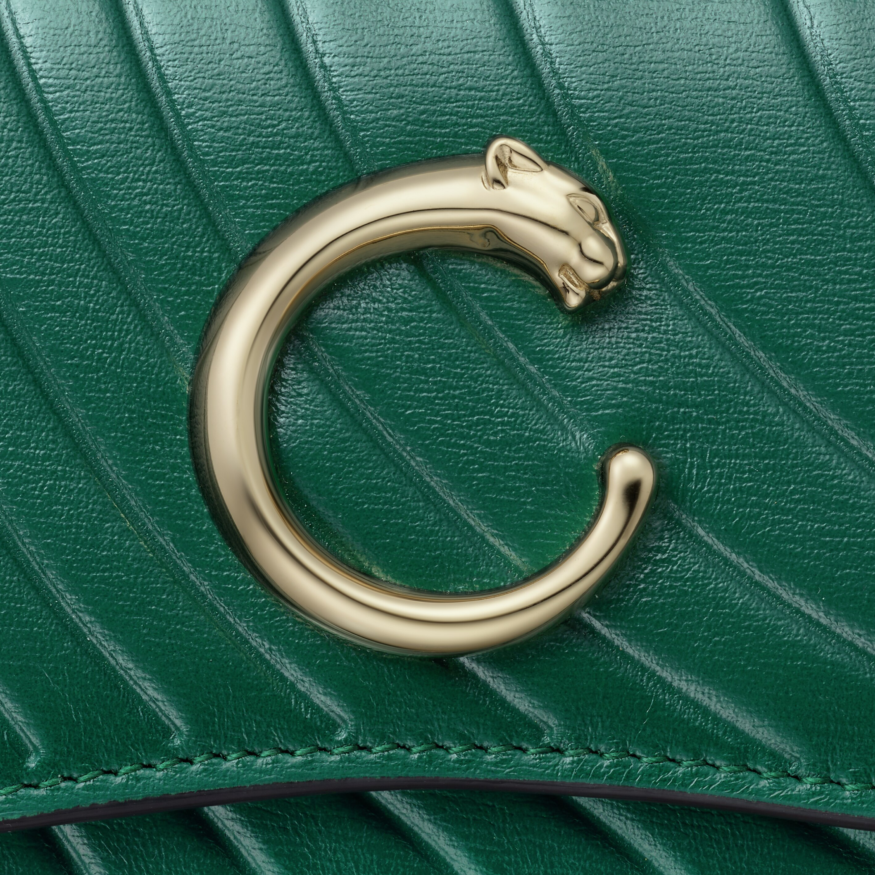 Business card holder with zipper, Panthère de Cartier