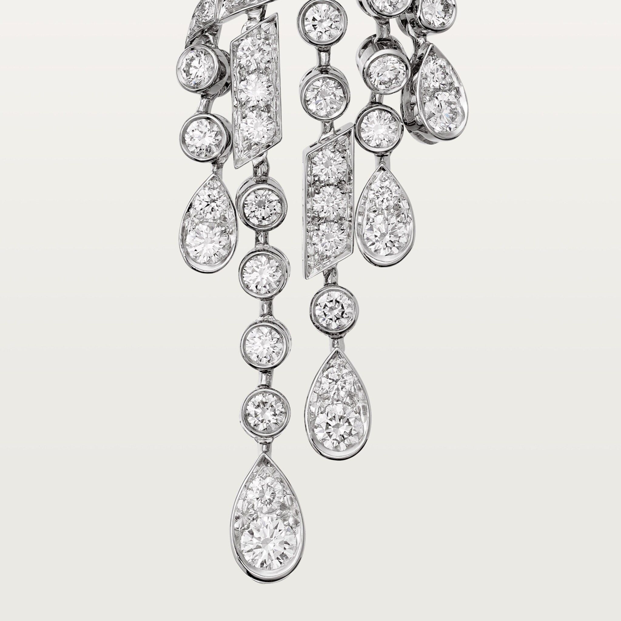 Panth&egrave;re de Cartier earrings, large model, paved
