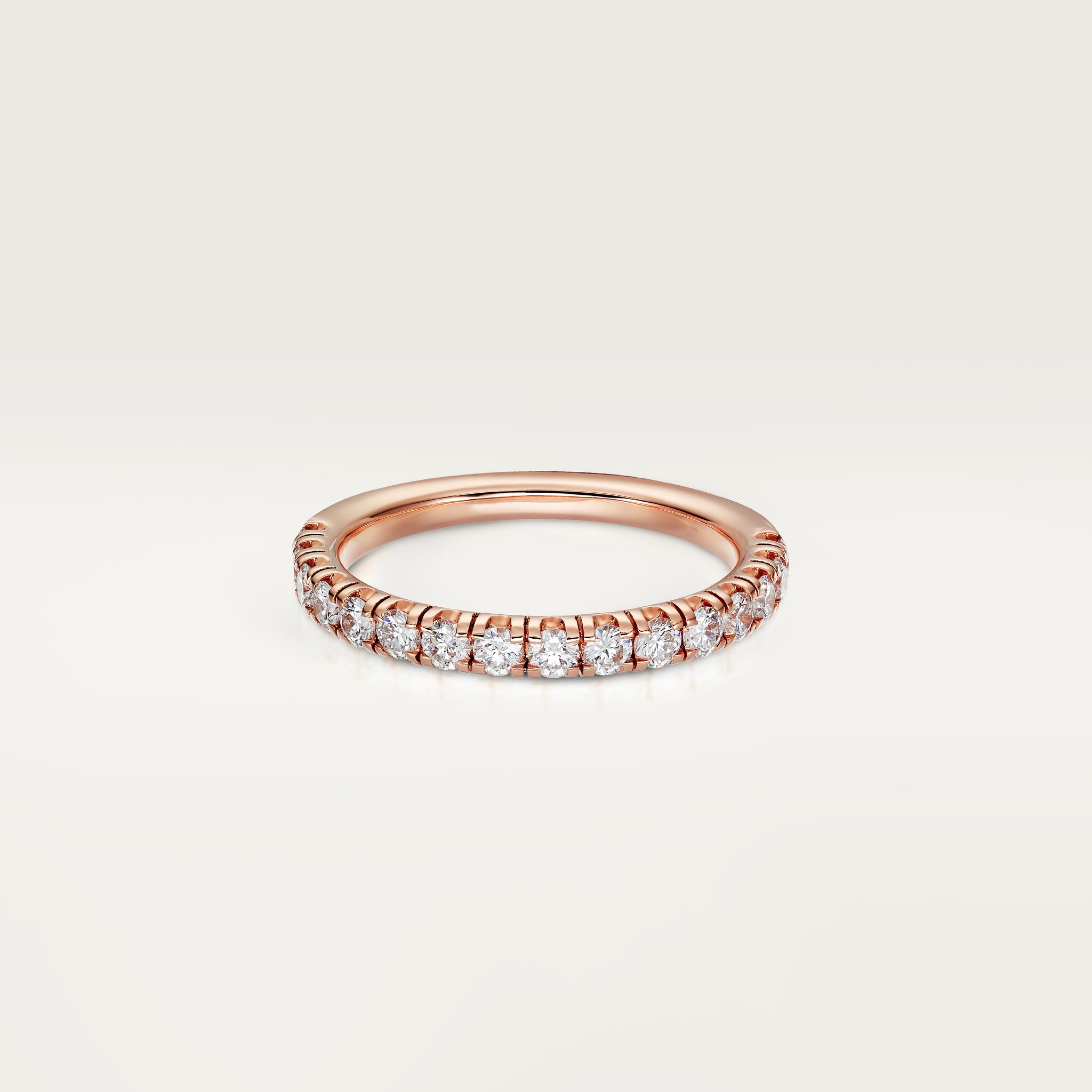 Etincelle de Cartier wedding band, 2.6 mm width, semi-paved
