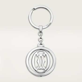 Pivoting double C décor key ring Pivoting double C décor key ring