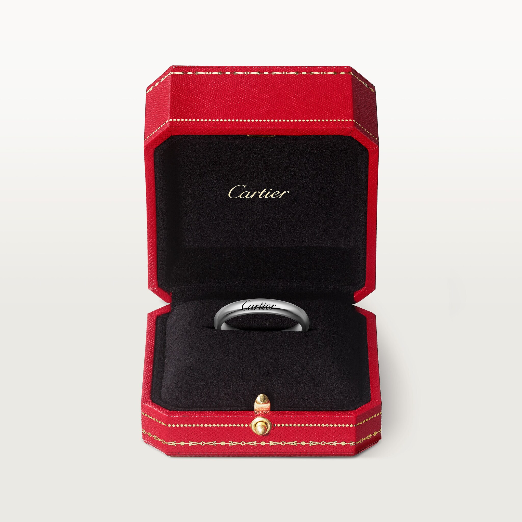 C de Cartier wedding band, 3 mm width, image 6