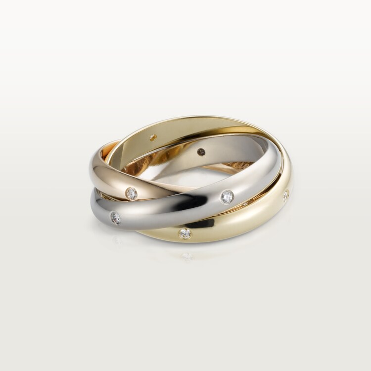 Yellow gold trinity ring Clearance