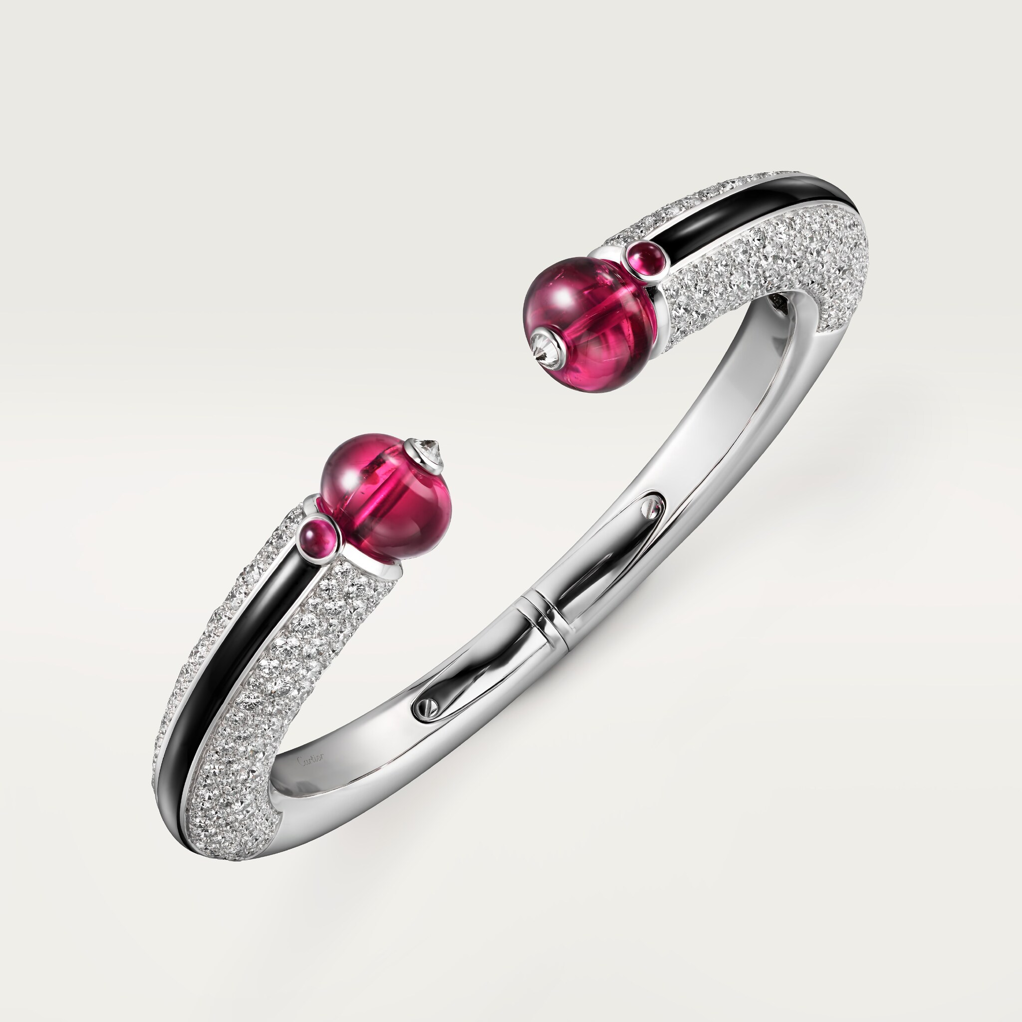 Beaut&eacute;s du Monde bracelet, rubellite, paved 
