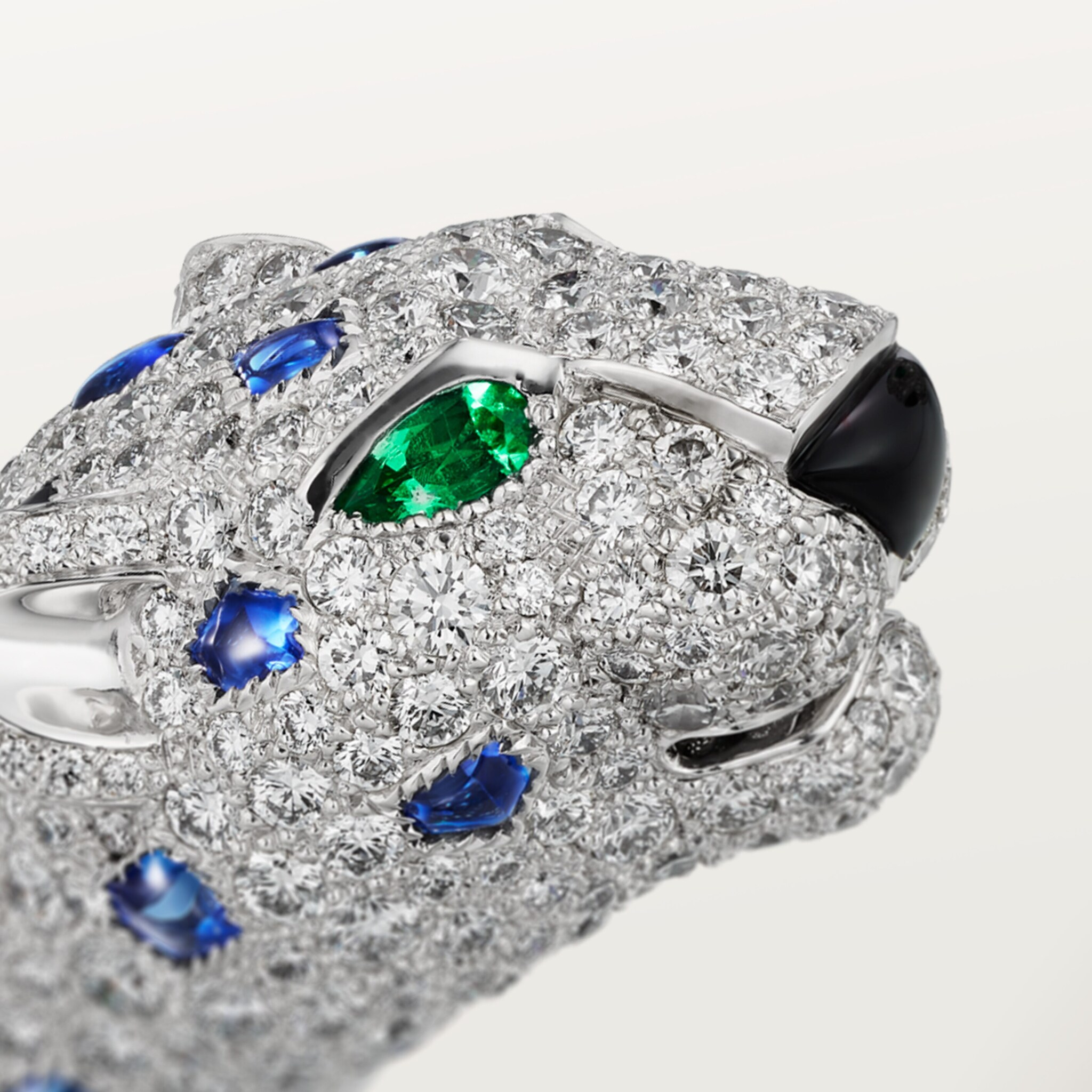 Panth&egrave;re de Cartier bracelet, sapphire, paved 
