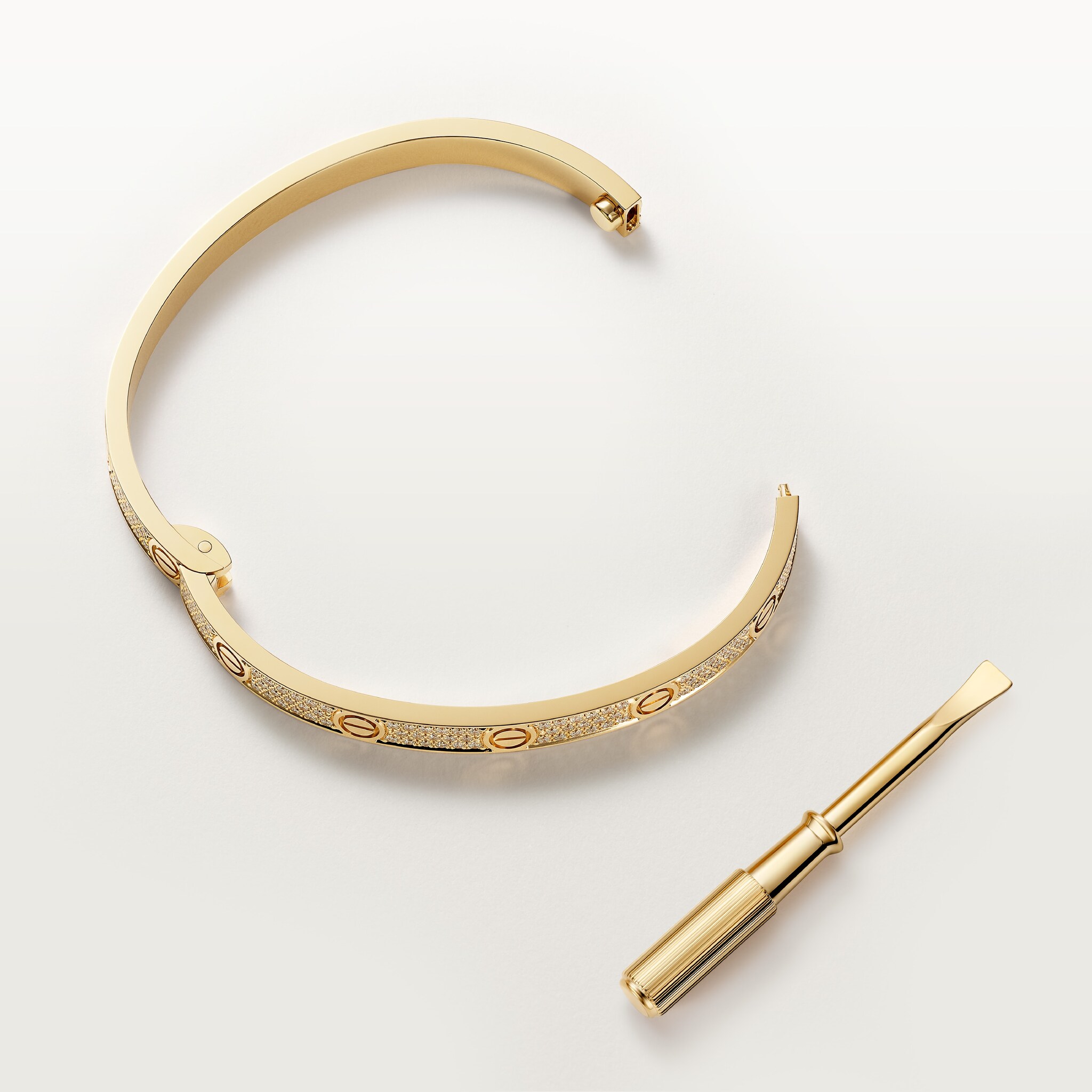 #LOVE# bracelet, medium model, paved