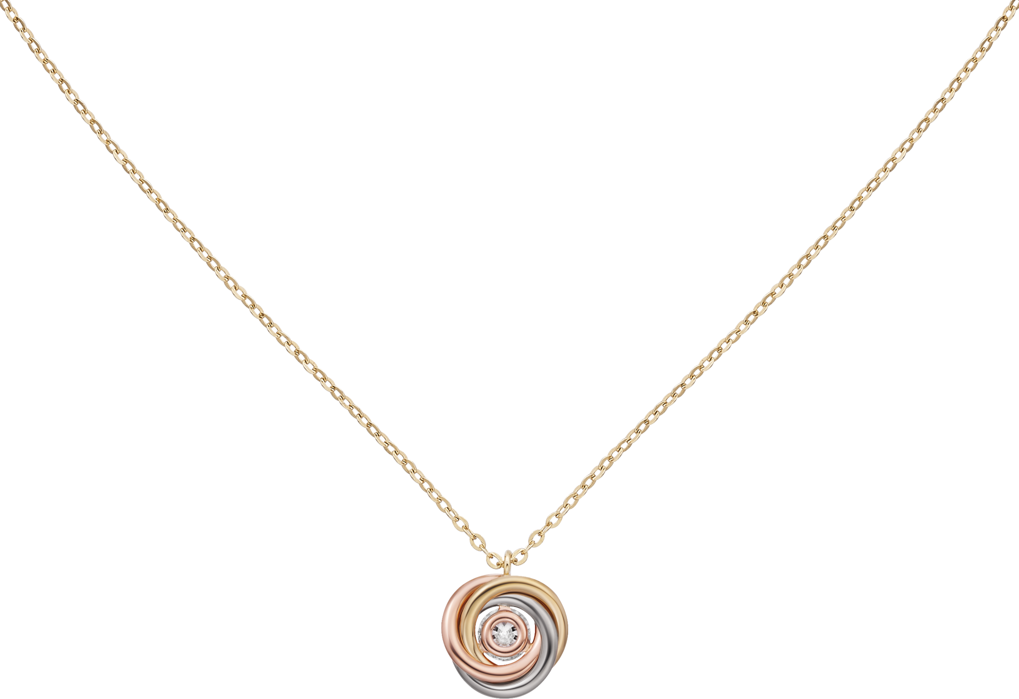 Trinity pendant, 1 diamond, paved, image 7