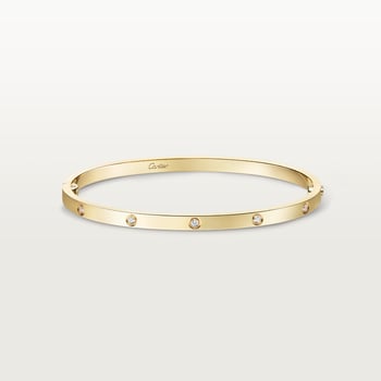 #LOVE# bracelet, small model, 10 diamonds