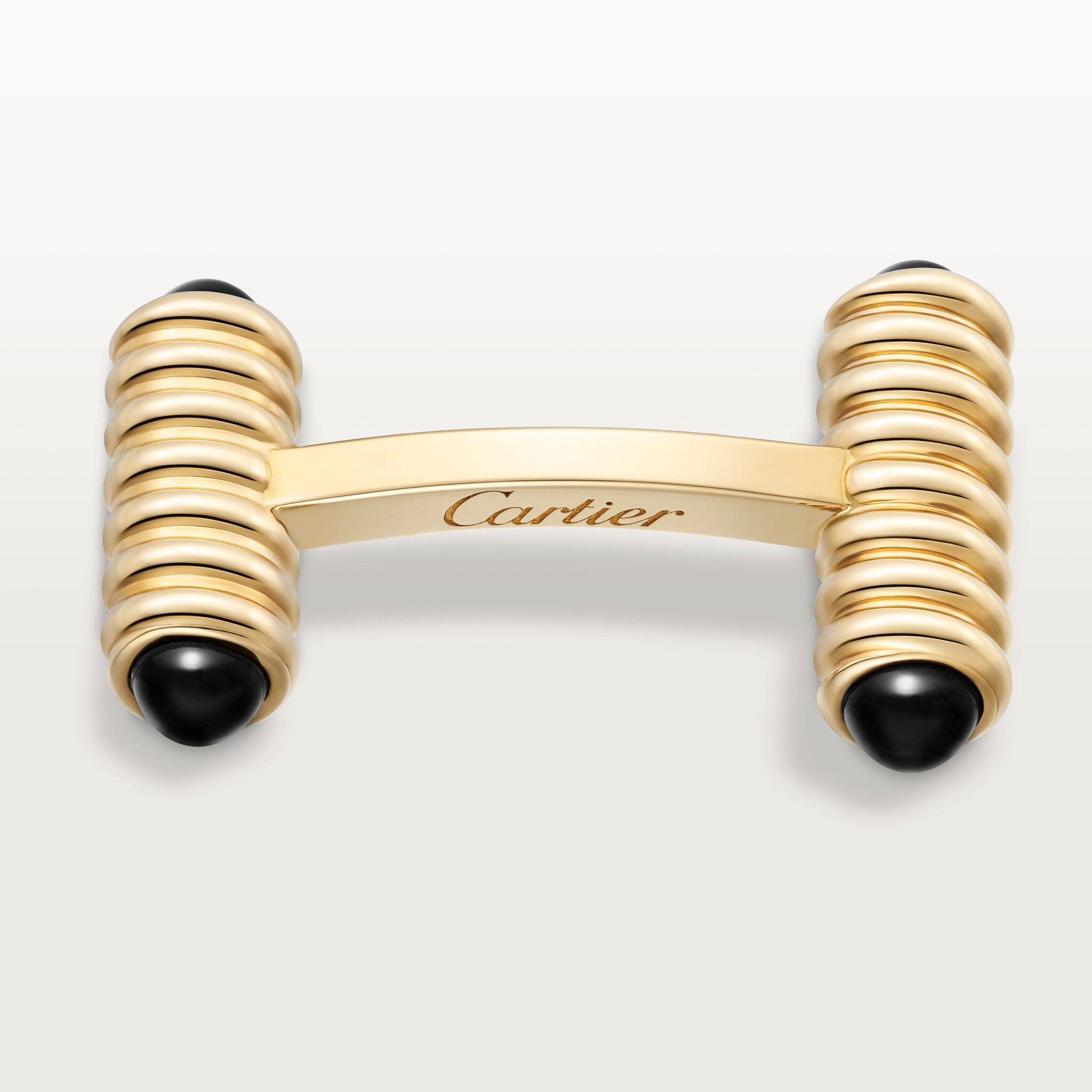 Cufflinks with spring motif