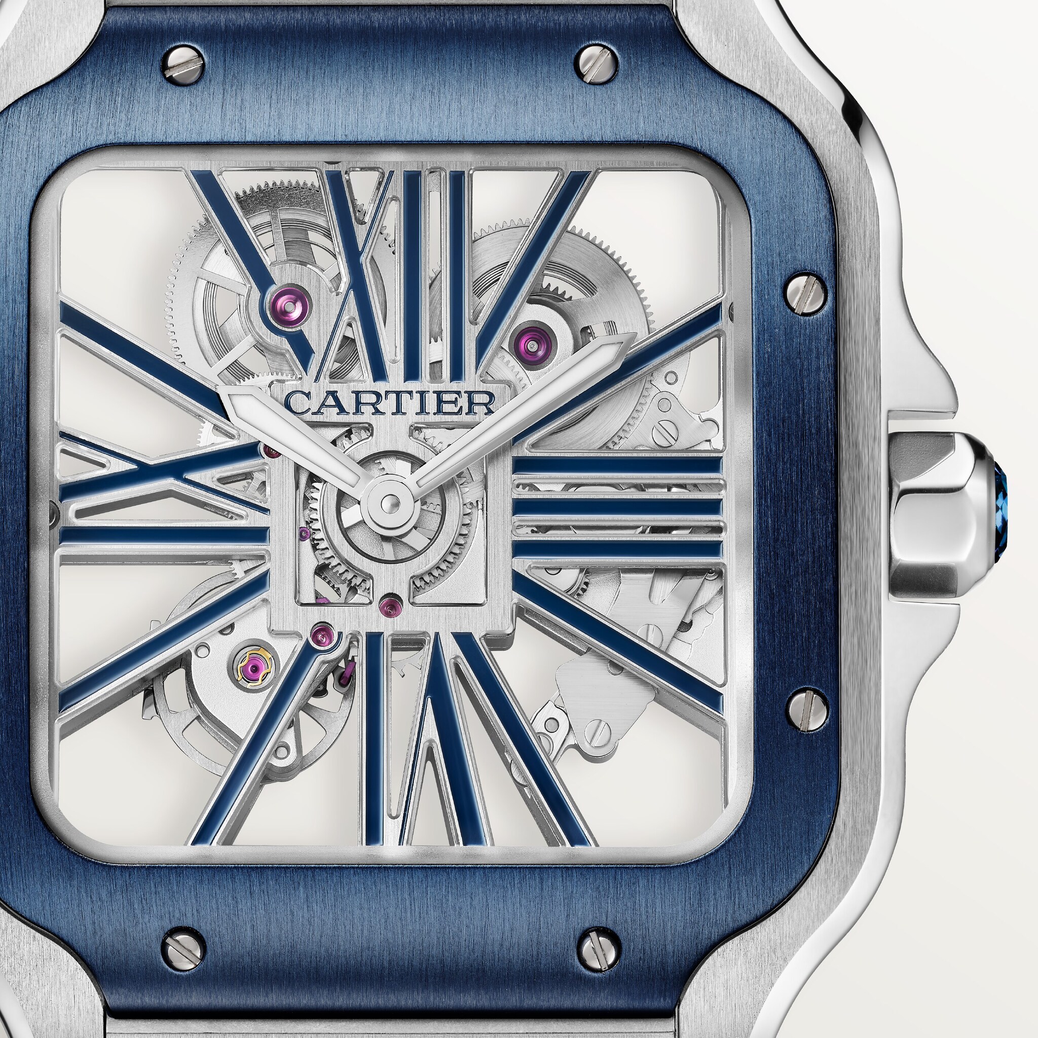 Santos de Cartier skeleton watch, image 8