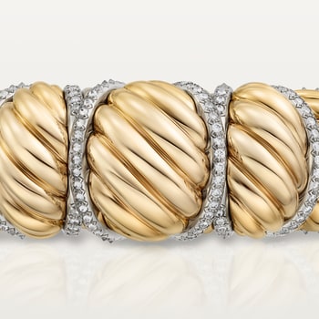 Cartier Libre Tressage bracelet, diamonds Cartier Libre Tressage bracelet, diamonds